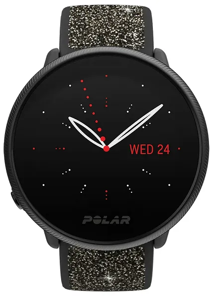 Polar 725882061139 Polar Ignite 2 czarny z paskiem z kryształkami