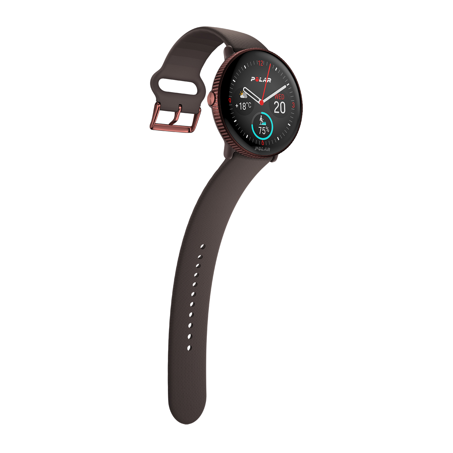 Polar 725882062525 zegarek różowe złoto sportowy Ignite pasek - miniatura 4