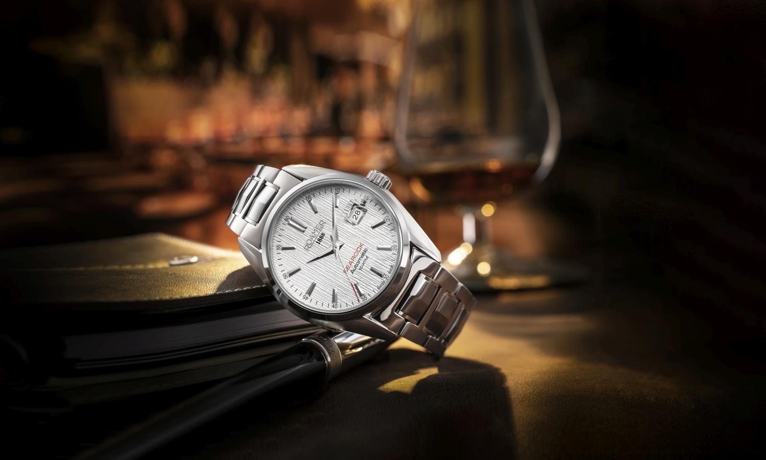 Roamer 210665 41 25 20 zegarek srebrny klasyczny Searock bransoleta - miniatura 5