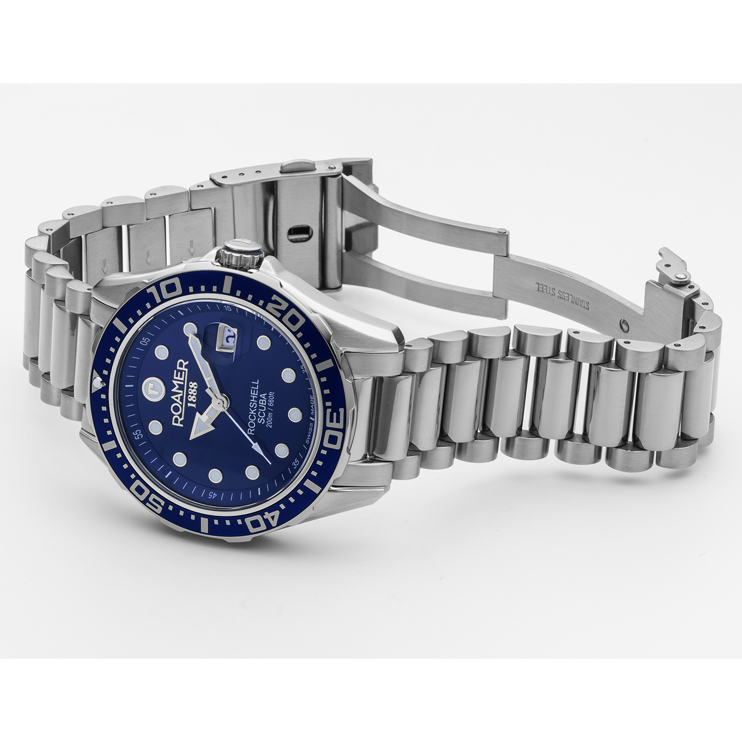 Roamer 220858 41 45 50 męski zegarek Rockshell Mark III bransoleta - miniatura 3