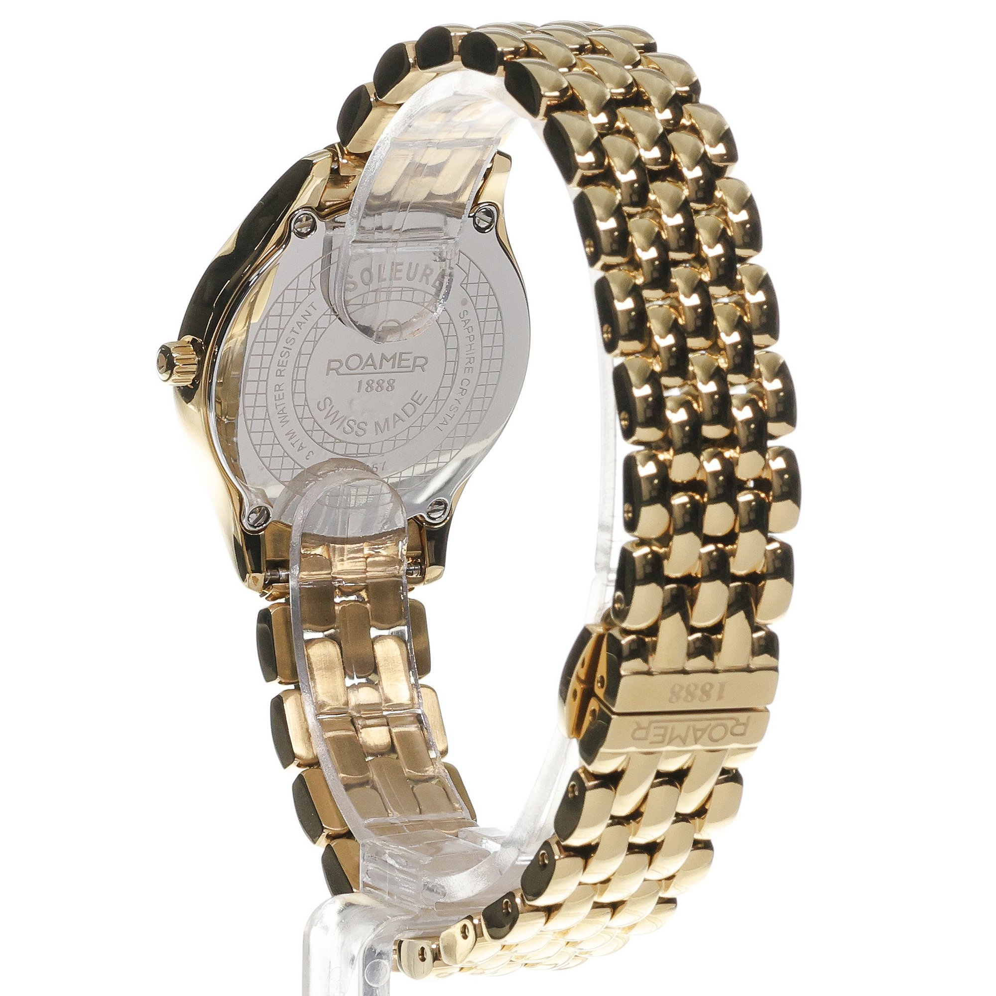 Roamer 547857 48 25 50 zegarek damski Soleure złoty - miniatura 4