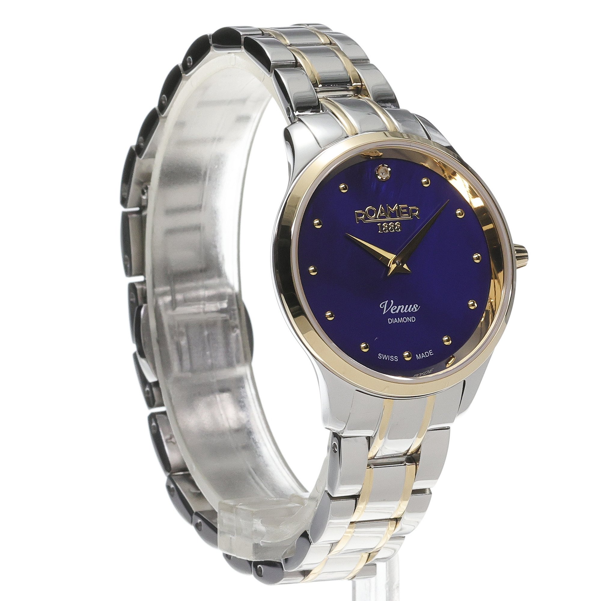 Roamer 601857 47 40 20 zegarek srebrny klasyczny Venus Diamond bransoleta