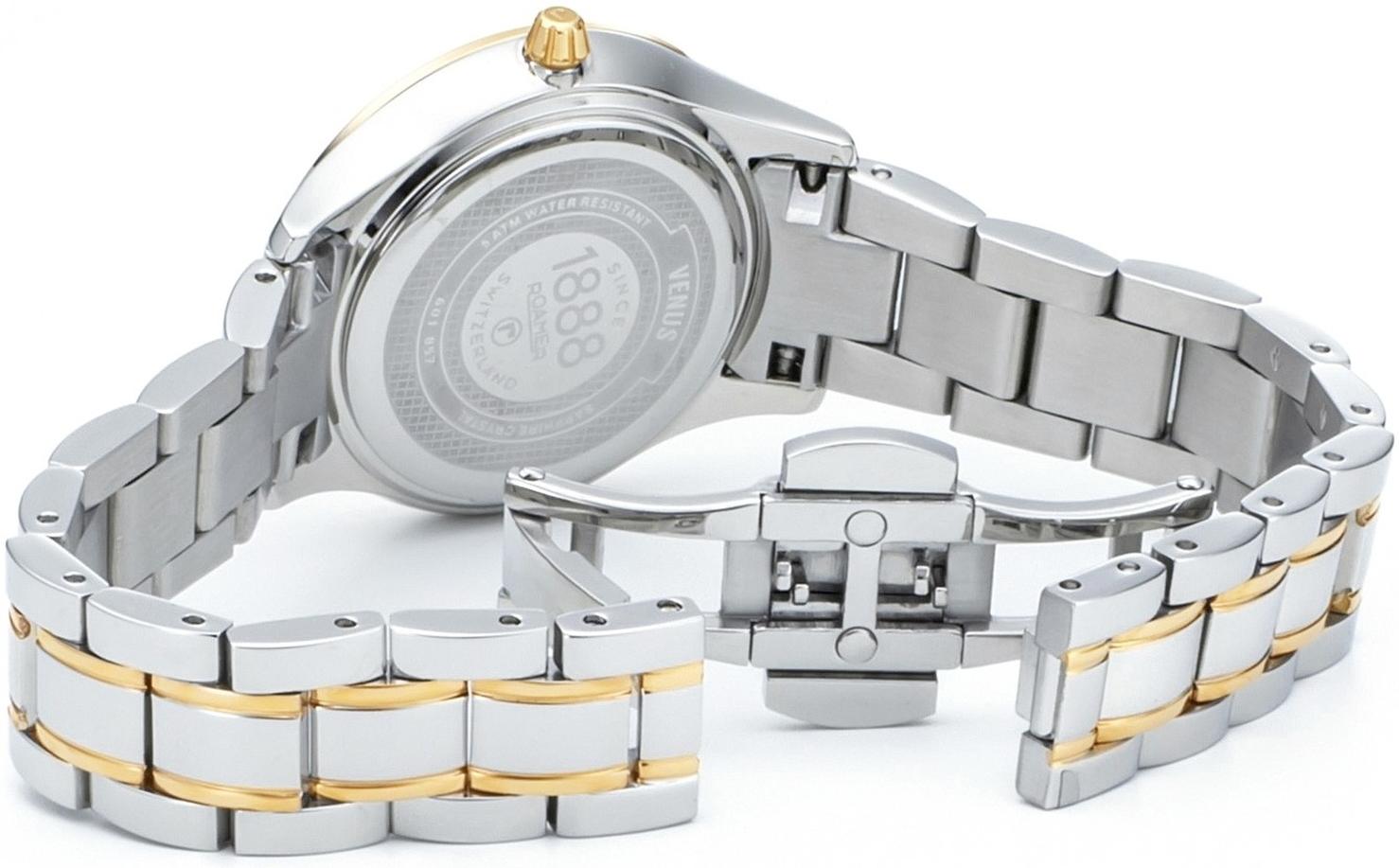 Roamer 601857 47 59 20 damski zegarek Venus Diamond bransoleta - miniatura 3