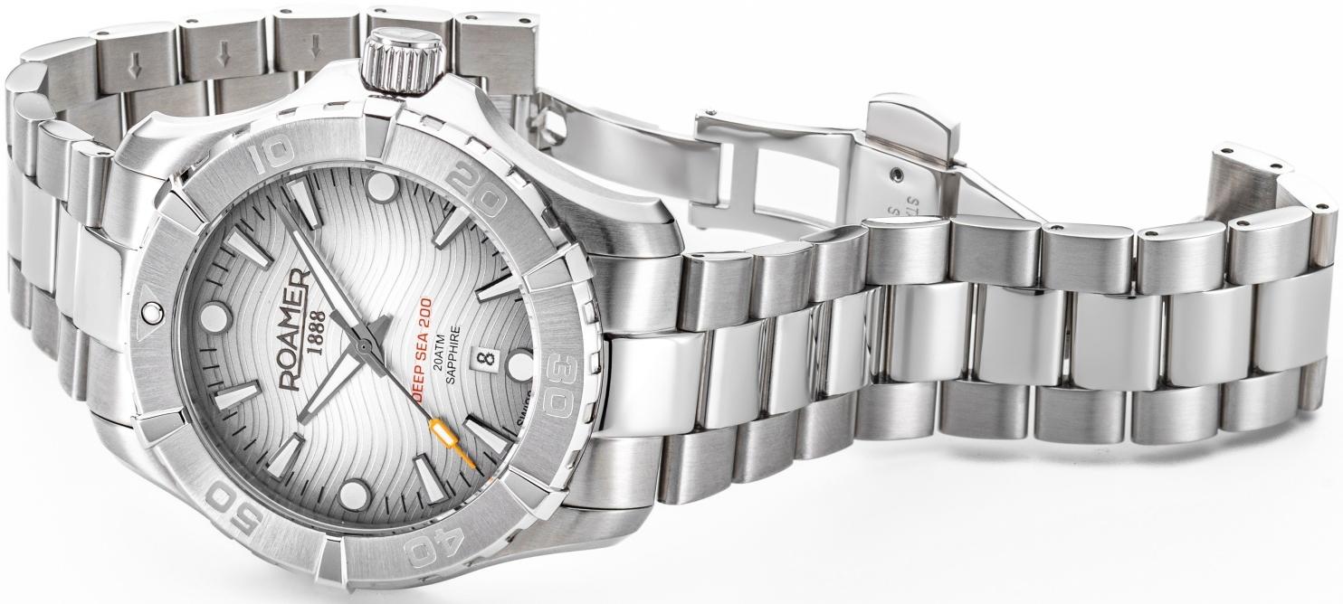 Roamer 860833 41 15 70 Deep Sea 200 Deep Sea klasyczny zegarek srebrny