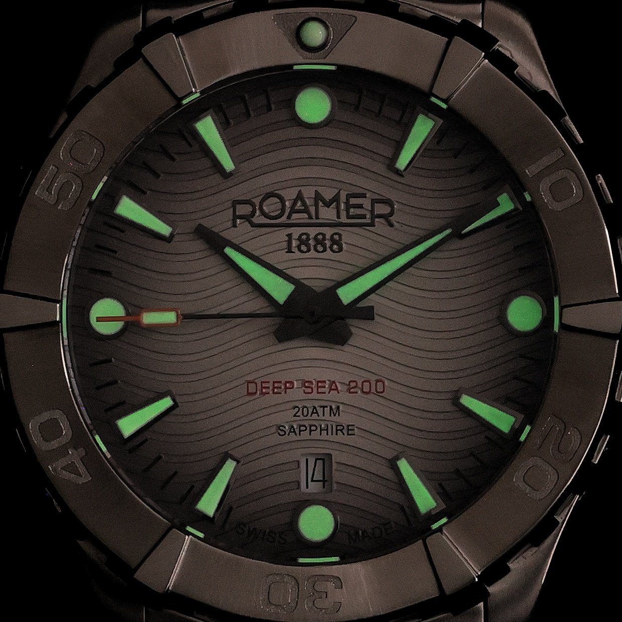 Roamer 860833 41 15 70 Deep Sea Deep Sea 200 zegarek męski klasyczny szafirowe