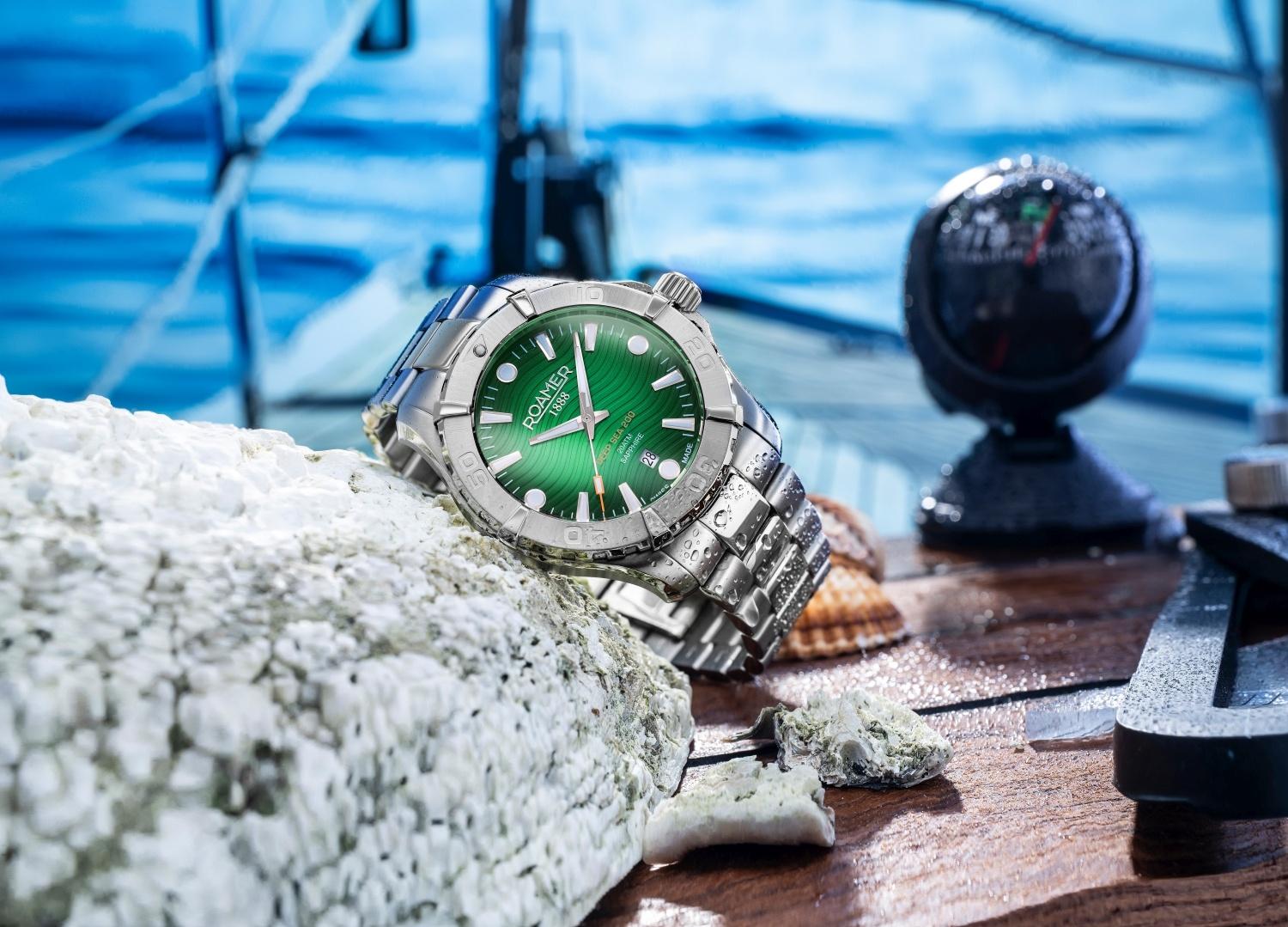 Roamer 860833 41 75 71 Deep Sea Deep Sea 200 zegarek męski klasyczny szafirowe