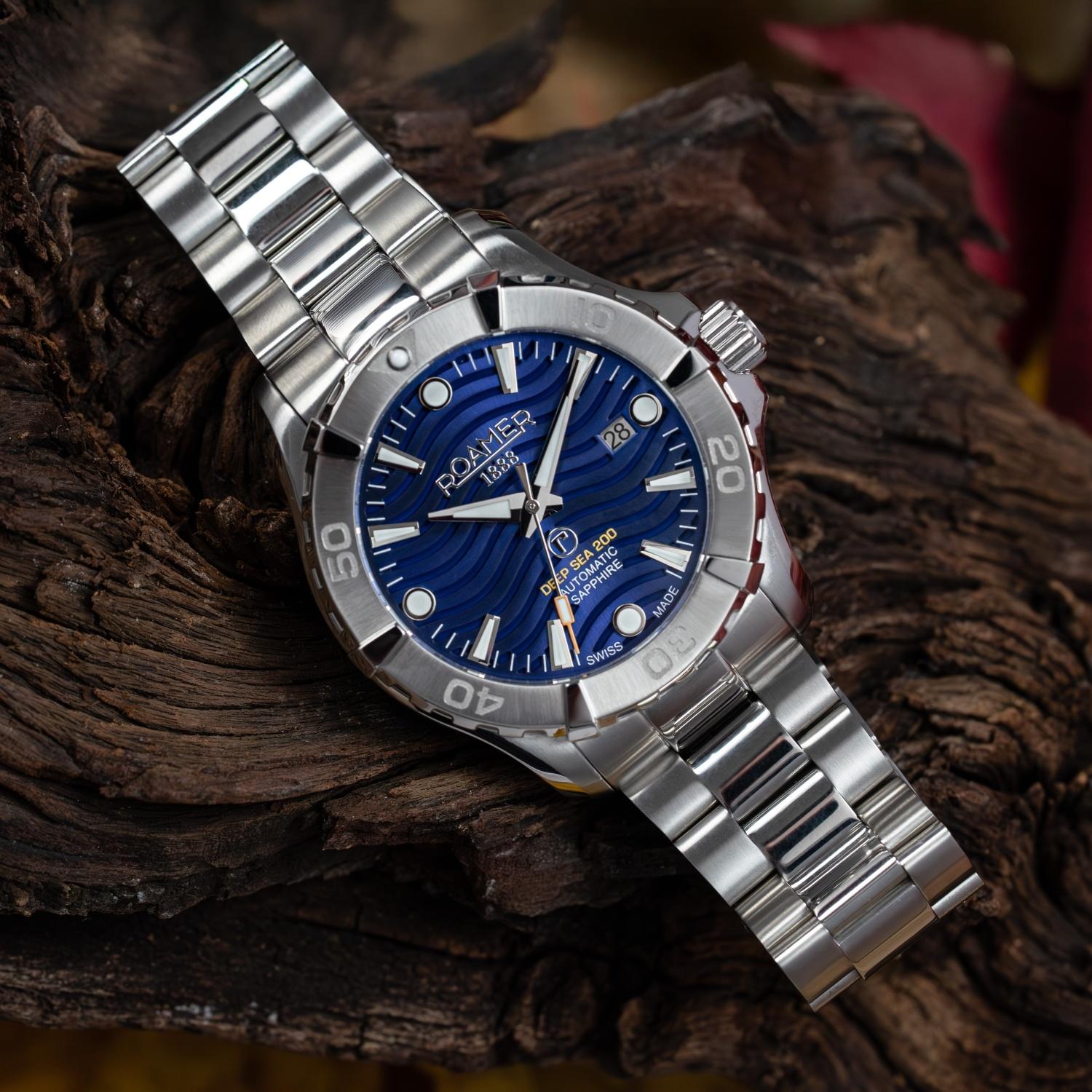 Roamer 860983 41 45 70 zegarek srebrny Deep Sea bransoleta - miniatura 5