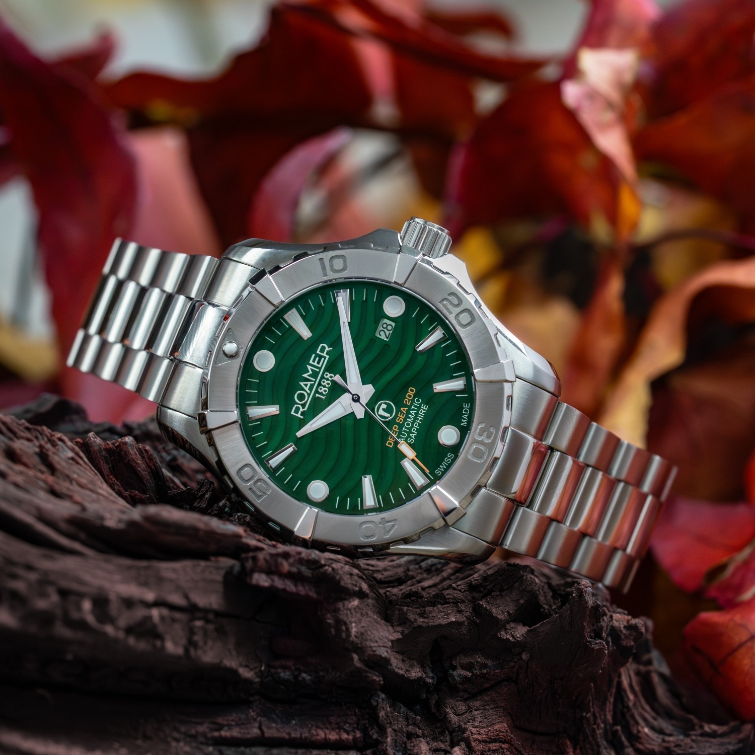 Roamer 860983 41 75 70 zegarek srebrny Deep Sea bransoleta - miniatura 5