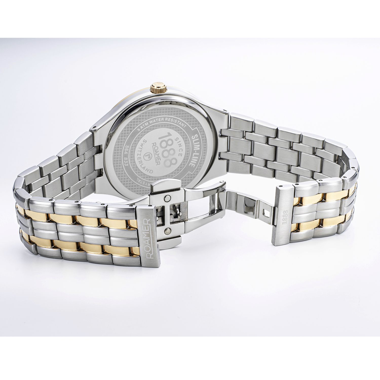 Roamer 864833 47 85 50 zegarek klasyczny Slim-Line Diamond