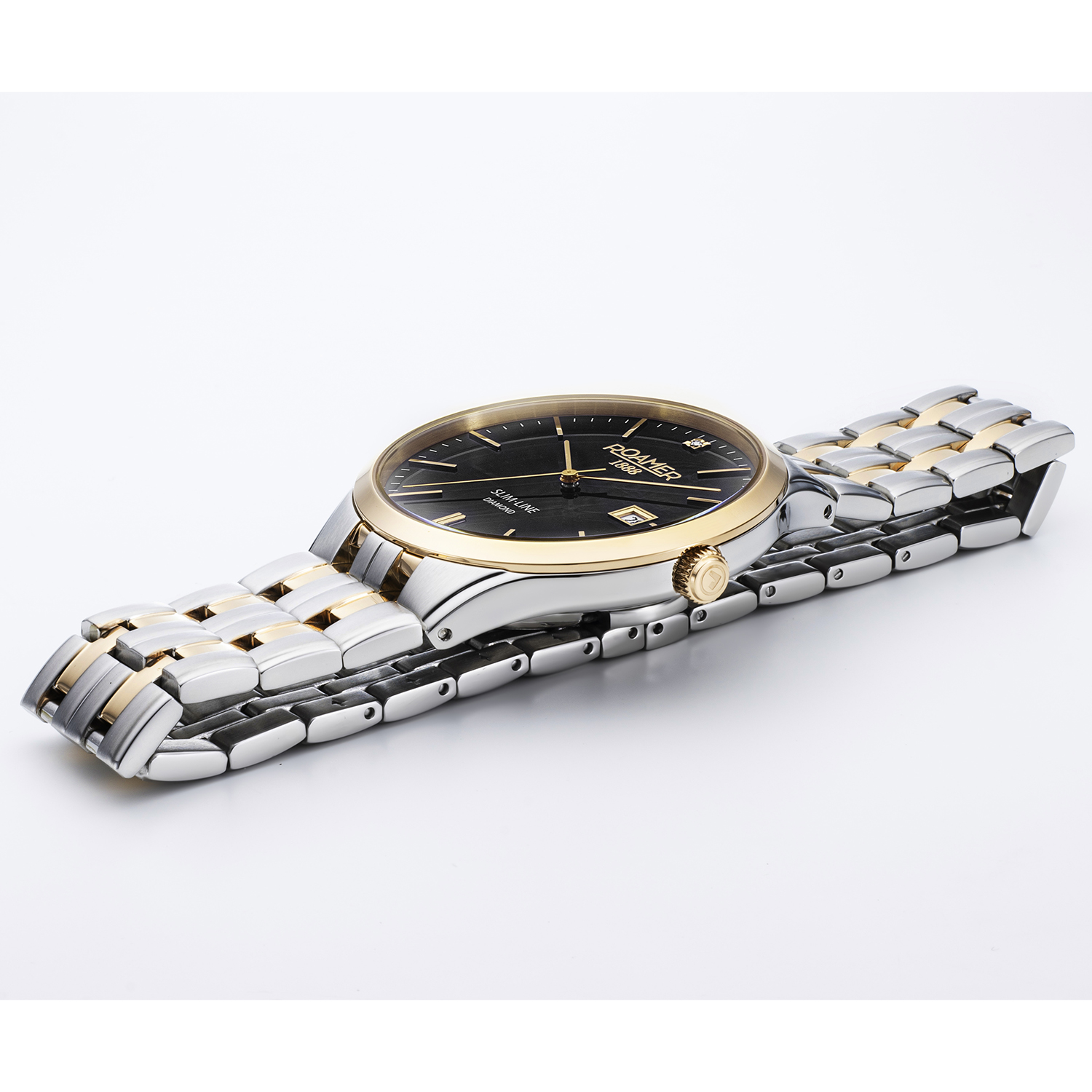 Roamer 864833 47 85 50 zegarek męski Slim-Line Diamond