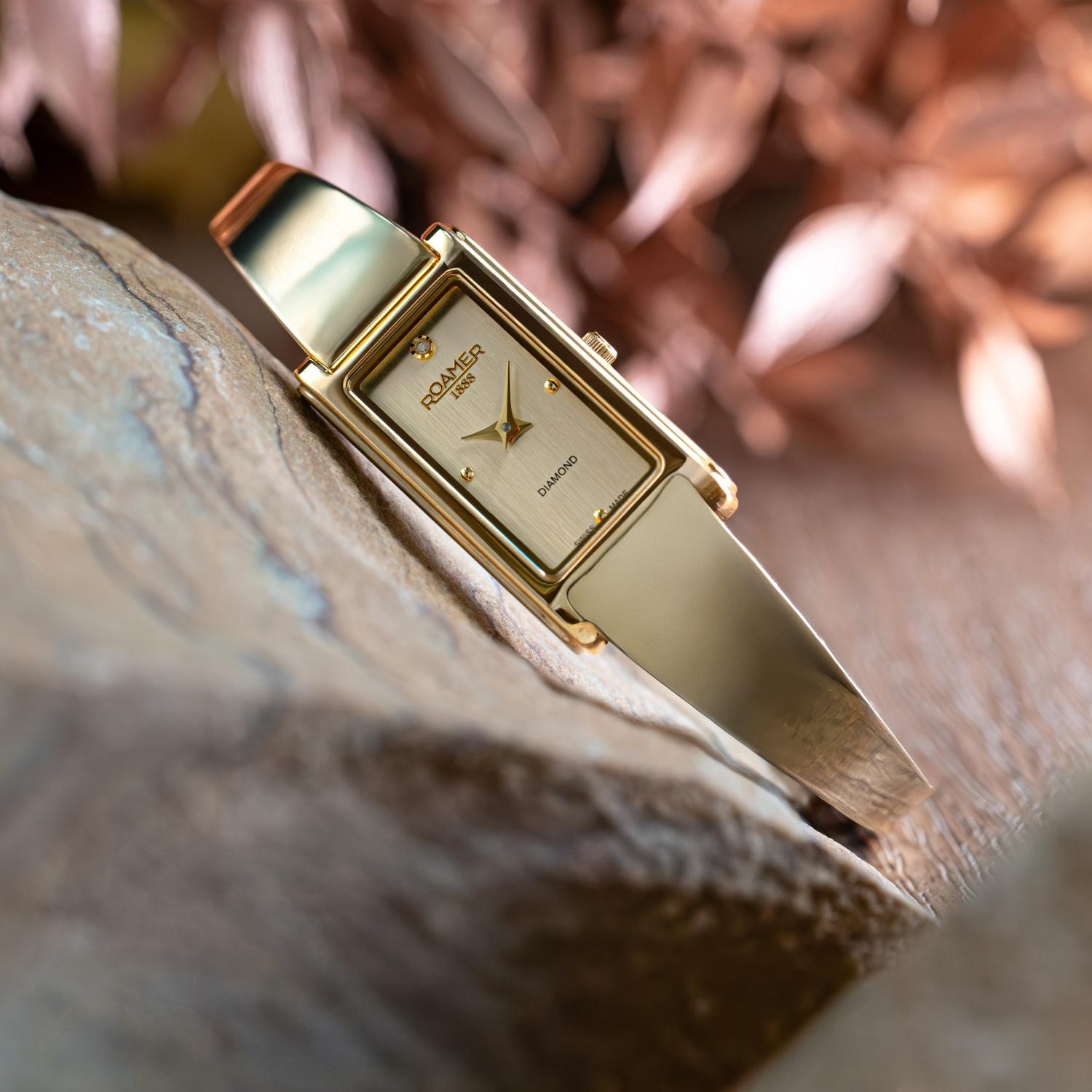 Roamer 866845 48 35 20 Dreamline elegancki zegarek złoty