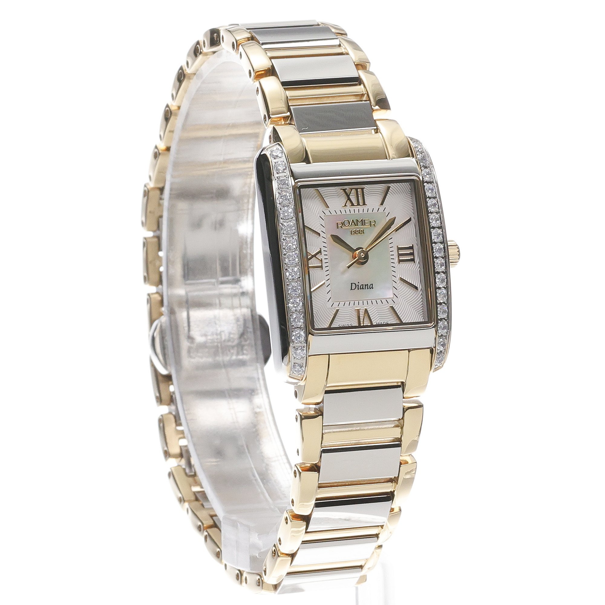Roamer 869847 47 20 20 zegarek srebrny elegancki Diana bransoleta