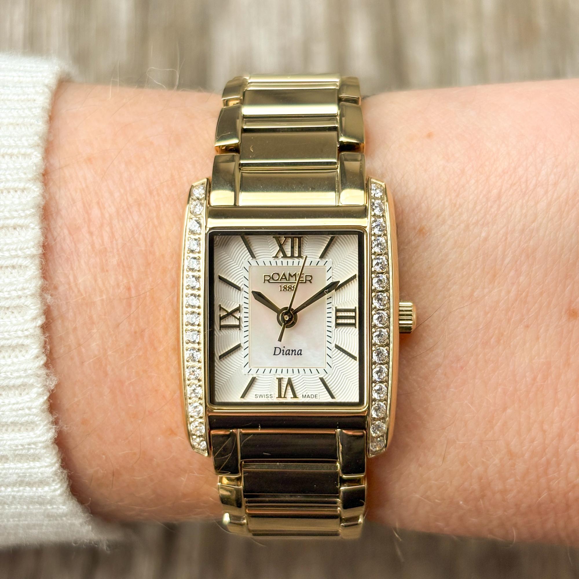 Roamer 869847 48 20 20 Diana Diana elegancki zegarek złoty