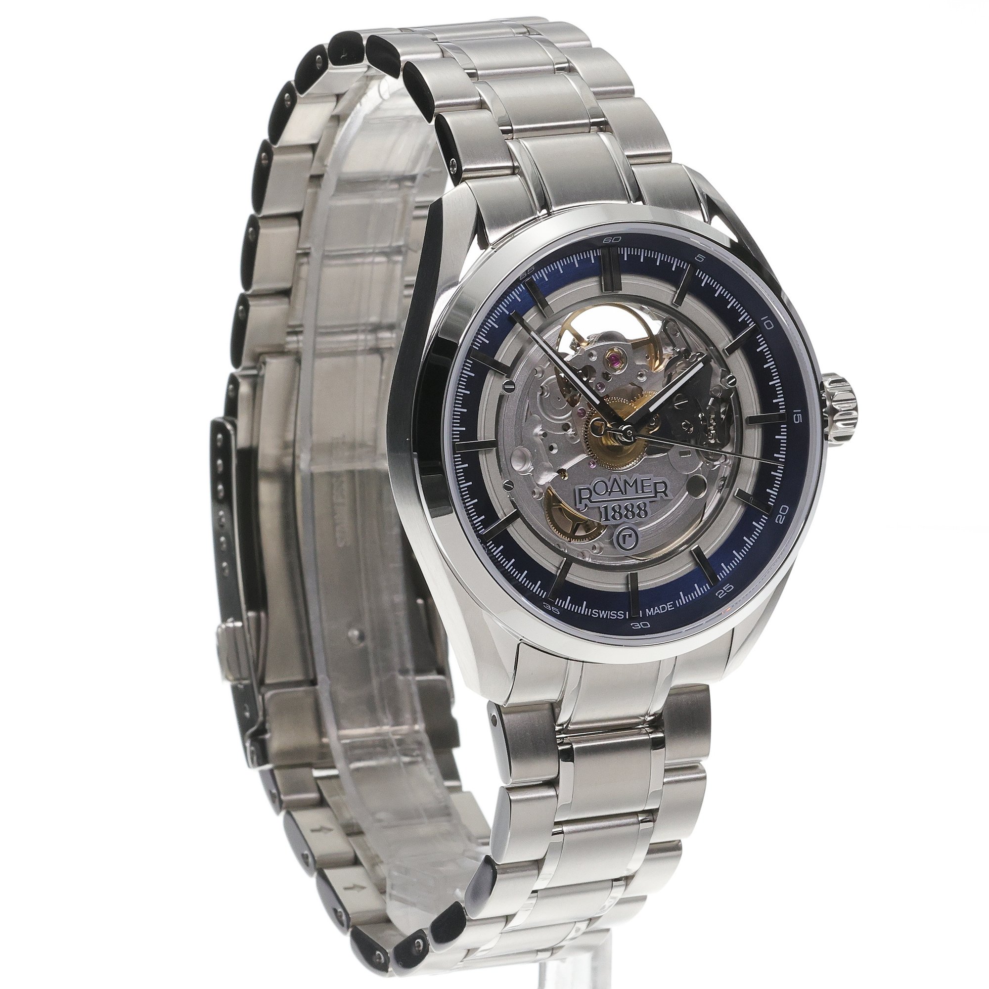 Roamer 965985 41 45 20 zegarek srebrny elegancki Pro bransoleta