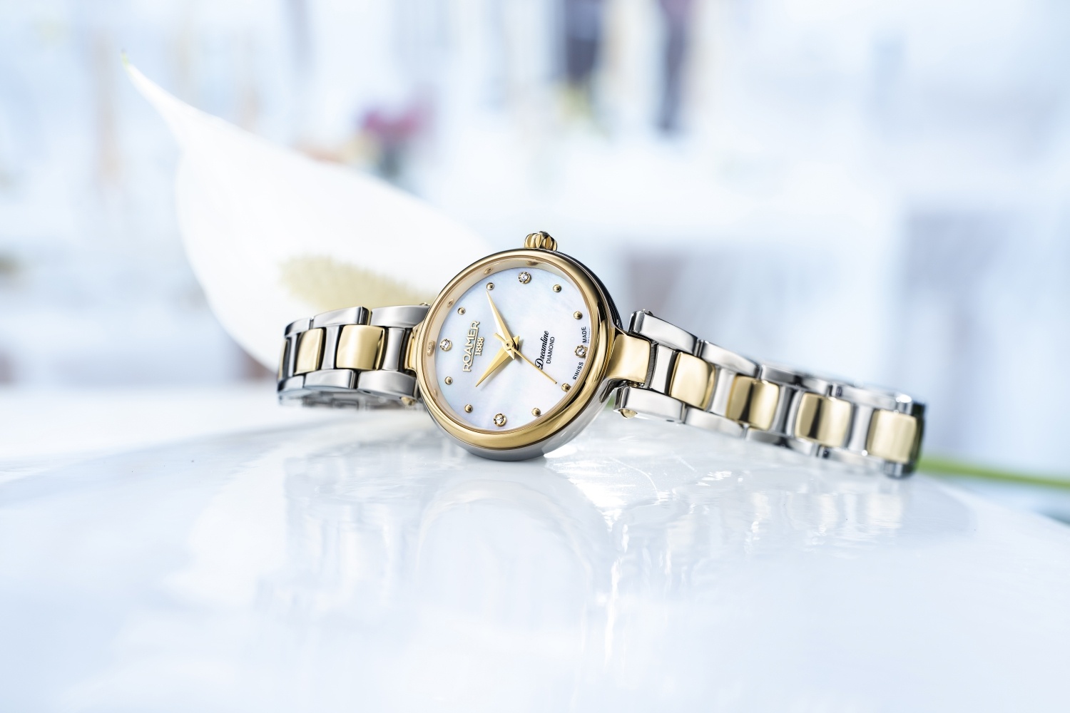 Roamer 967847 47 20 50 Dreamline Dreamline Diamonds zegarek damski elegancki szafirowe