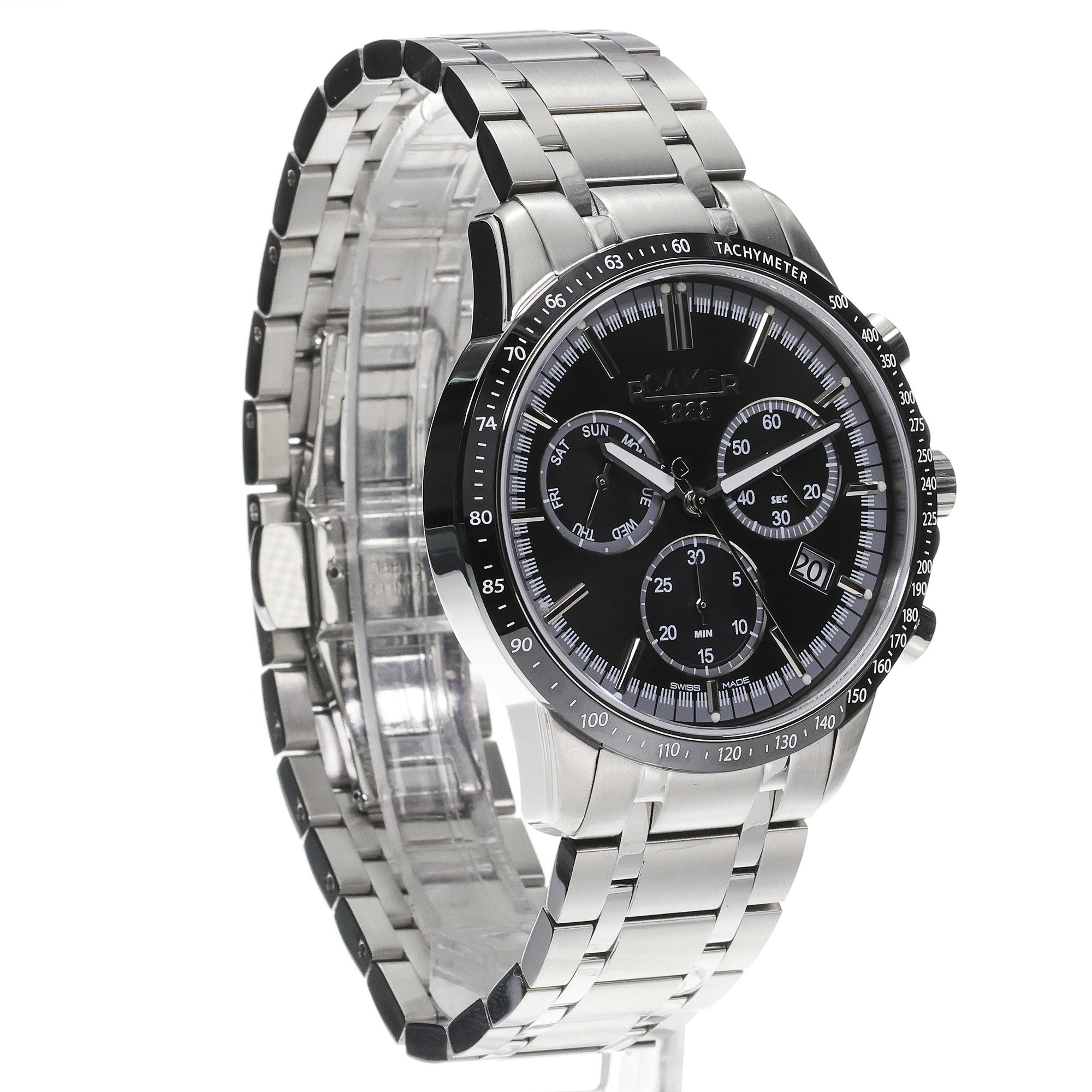 Roamer 968988 41 85 20 zegarek srebrny sportowy Mercury bransoleta - miniatura 3