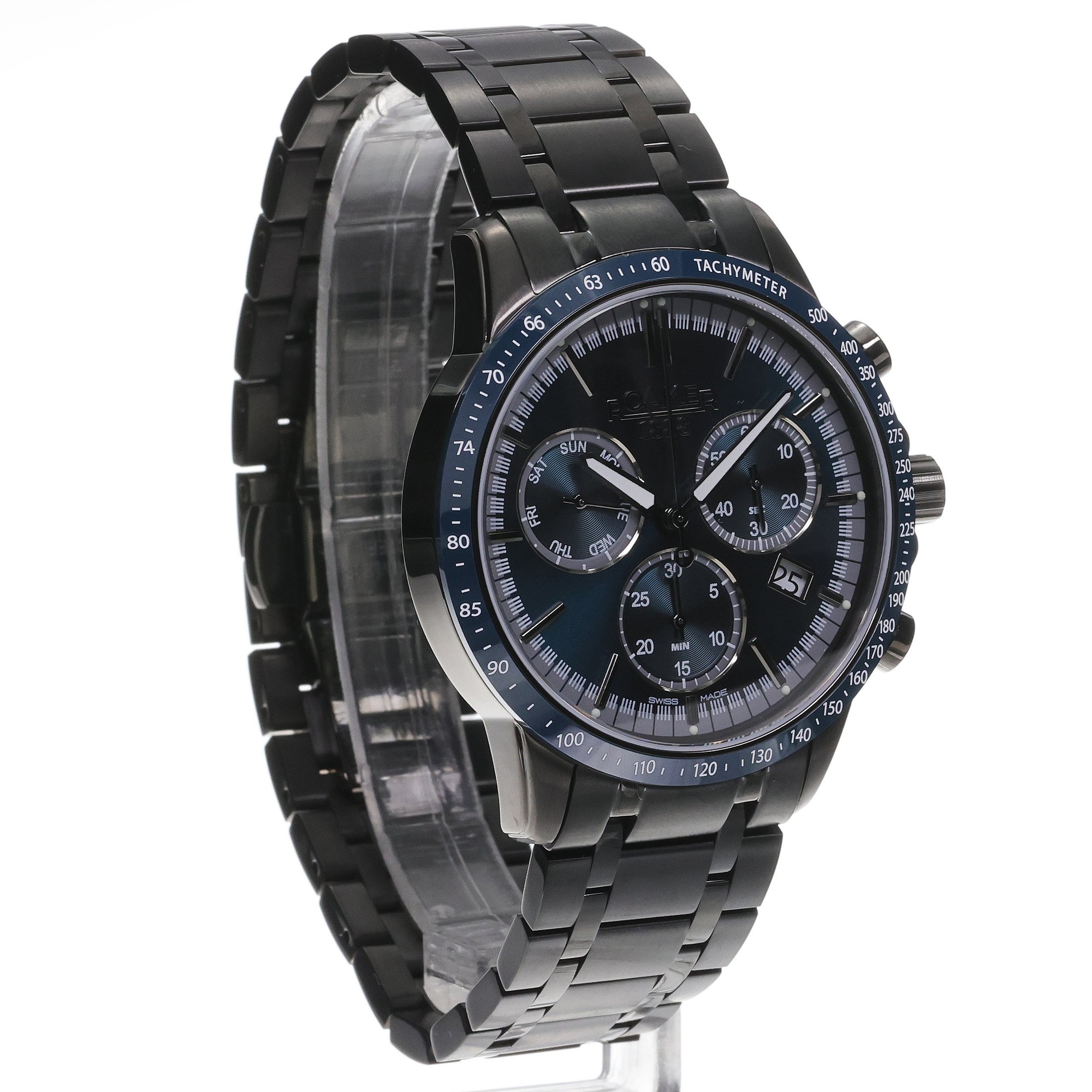 Roamer 968988 44 45 20 zegarek czarny sportowy Mercury bransoleta - miniatura 3