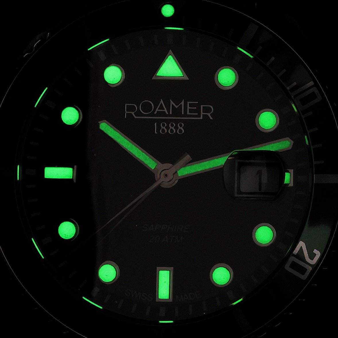Roamer 969845 41 75 20 Pro Pro Diver 200 zegarek męski klasyczny szafirowe