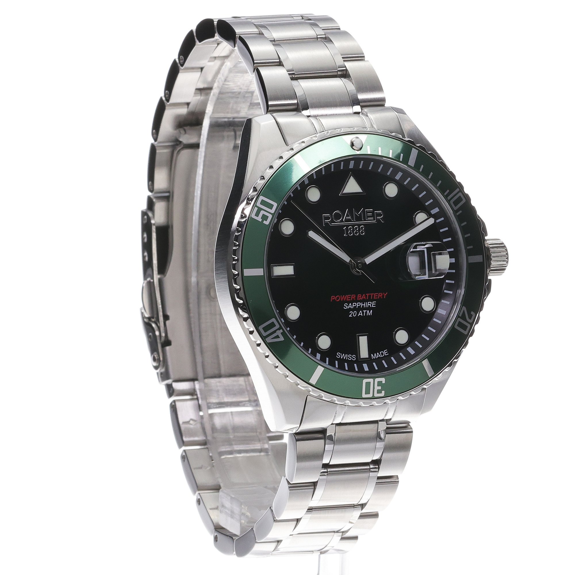 Roamer 969845 41 75 20 zegarek srebrny klasyczny Pro bransoleta