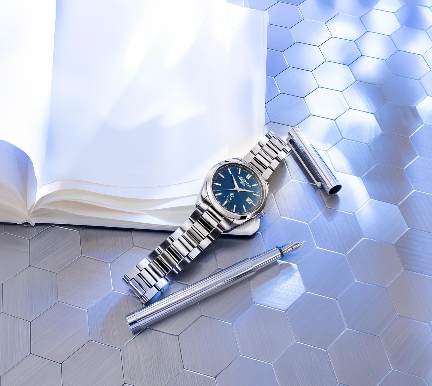 Roamer 970983 41 45 20 Elite Roamer klasyczny zegarek srebrny