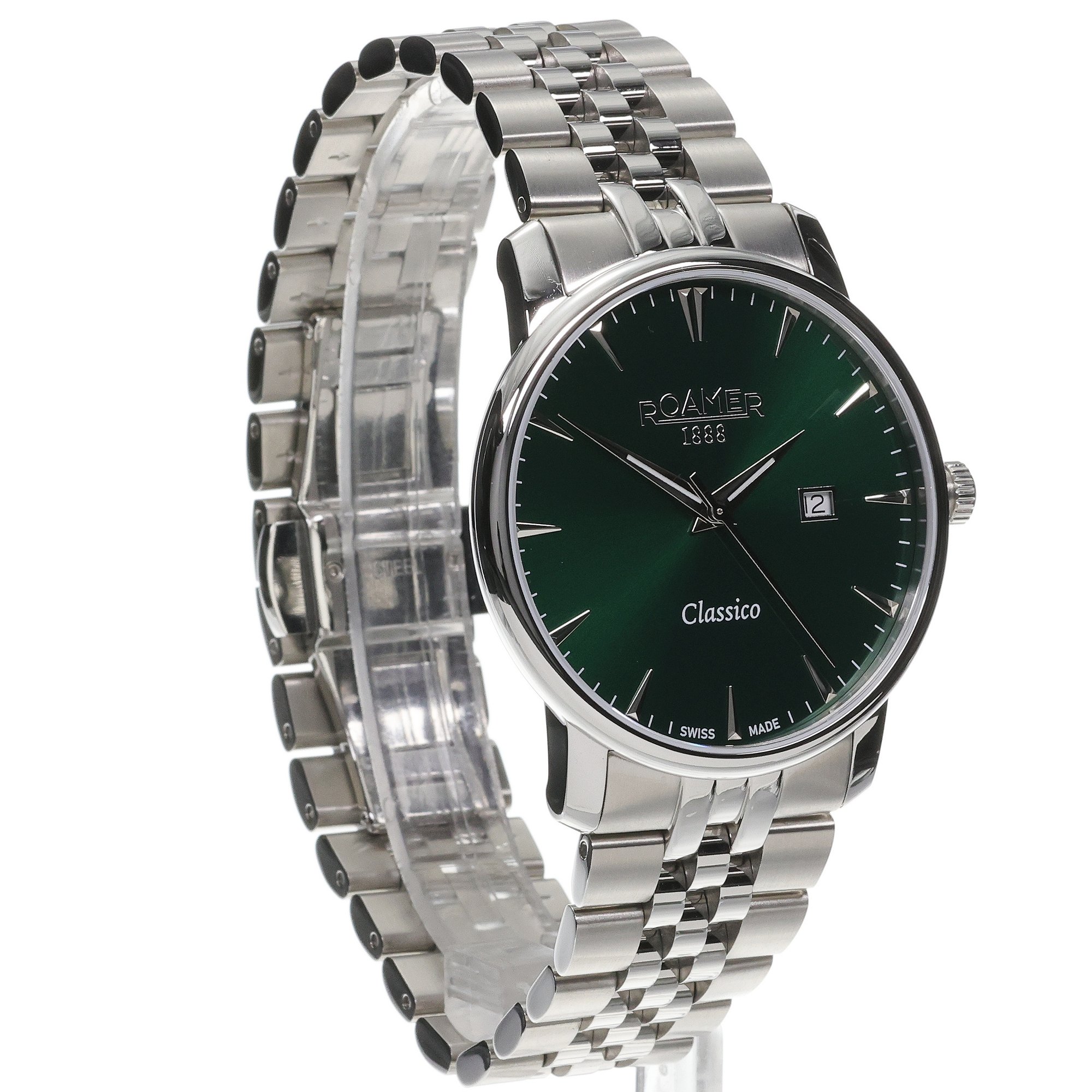 Roamer 971856 41 75 50 zegarek srebrny klasyczny Męskie bransoleta