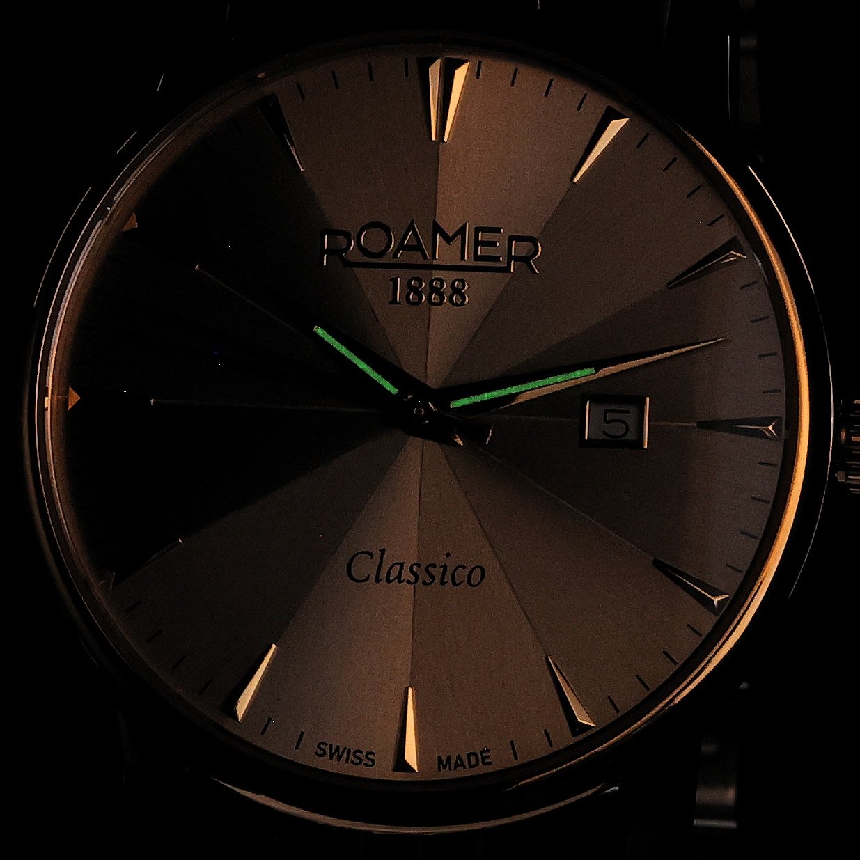 Roamer 971856 48 55 50 Classic Line Classico Gents zegarek męski klasyczny szafirowe