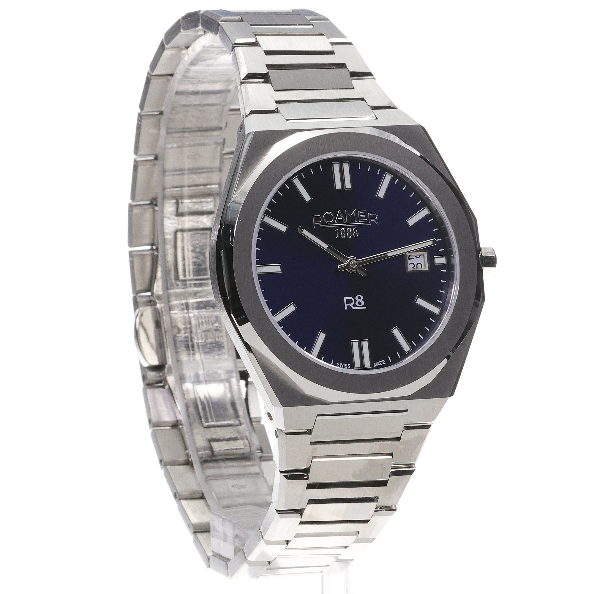 Roamer 972980 41 45 20 zegarek srebrny klasyczny Roamer bransoleta - miniatura 3