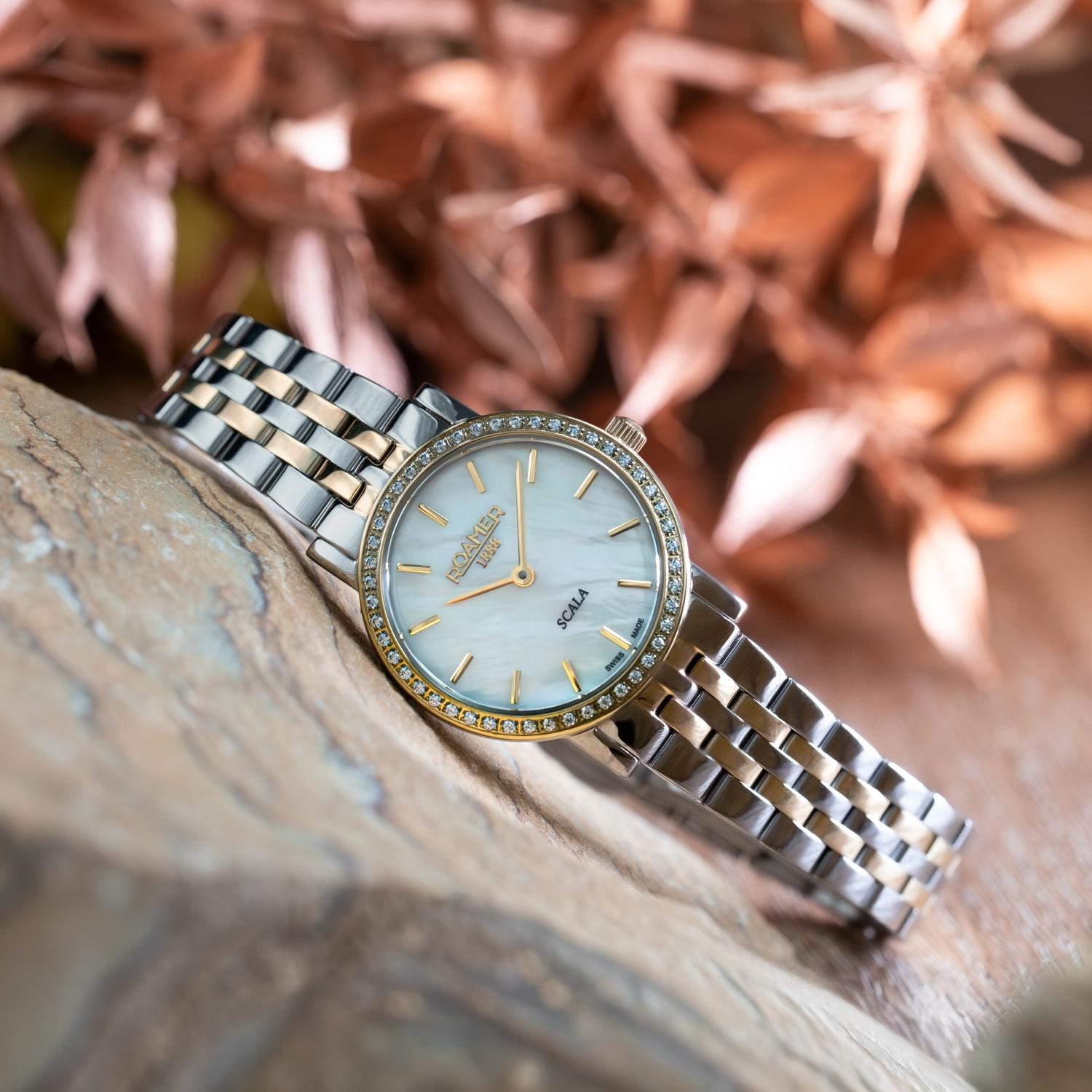 Roamer 976830 47 20 50 zegarek srebrny elegancki Roamer bransoleta