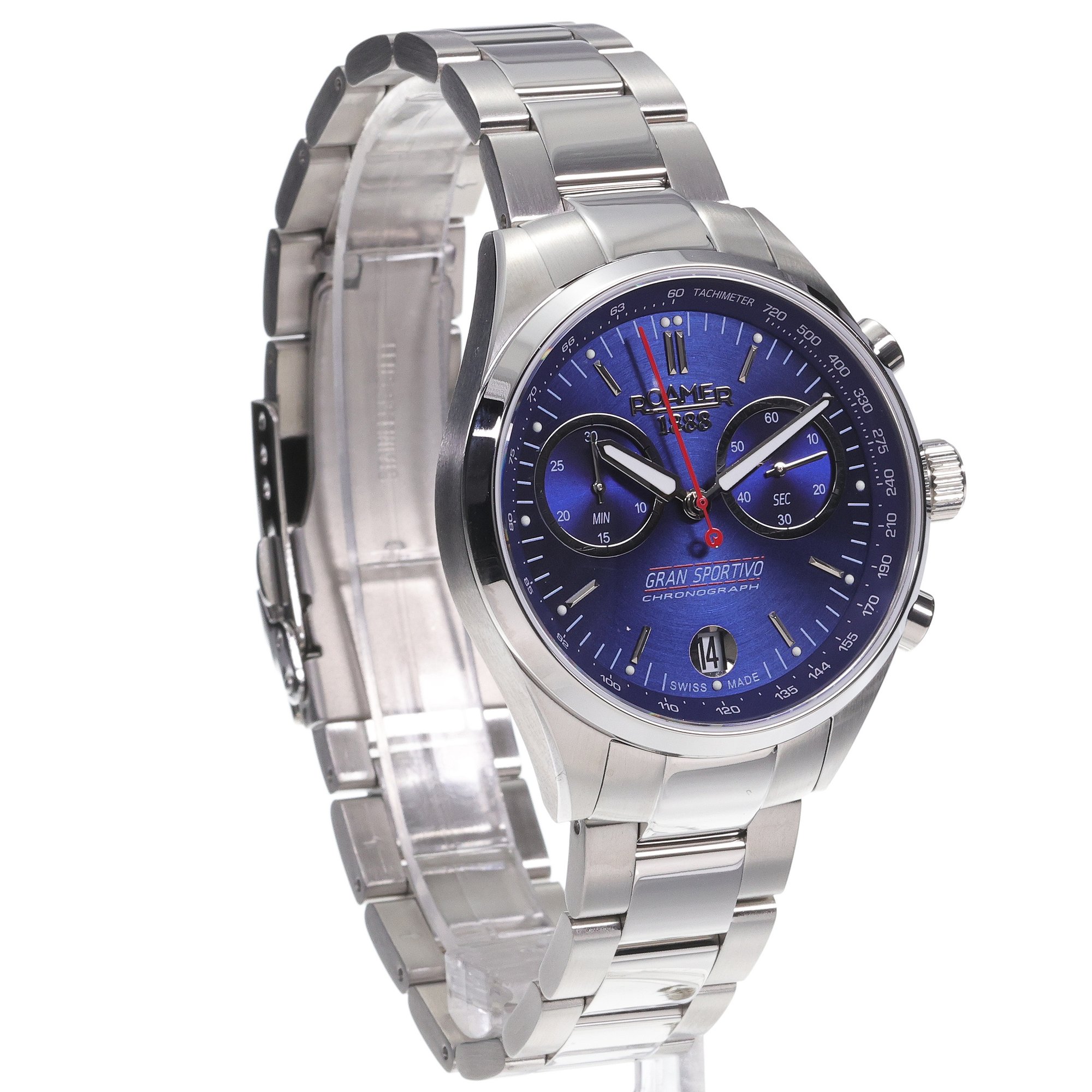 Roamer 978818 41 45 20 Gran Sportivo sportowy zegarek srebrny
