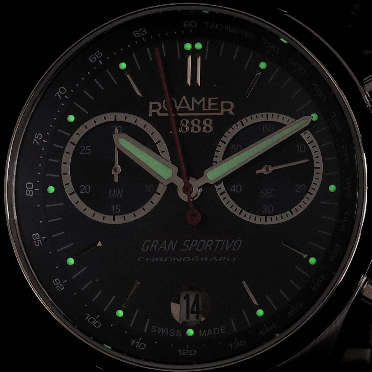 Roamer 978818 41 45 20 zegarek męski Gran Sportivo srebrny
