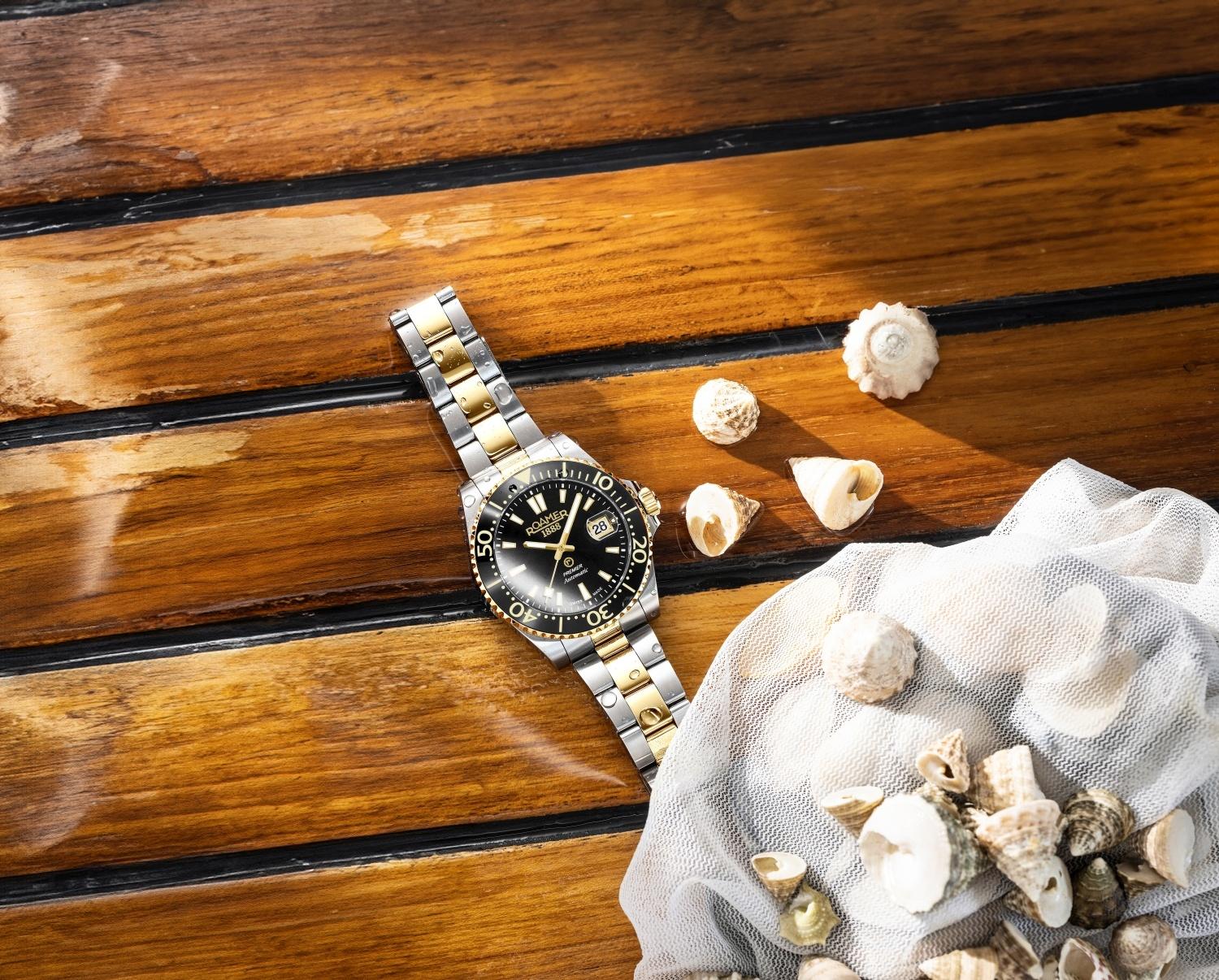 Roamer 986983 47 85 21 Premier Automatic Premier typudiver zegarek srebrny
