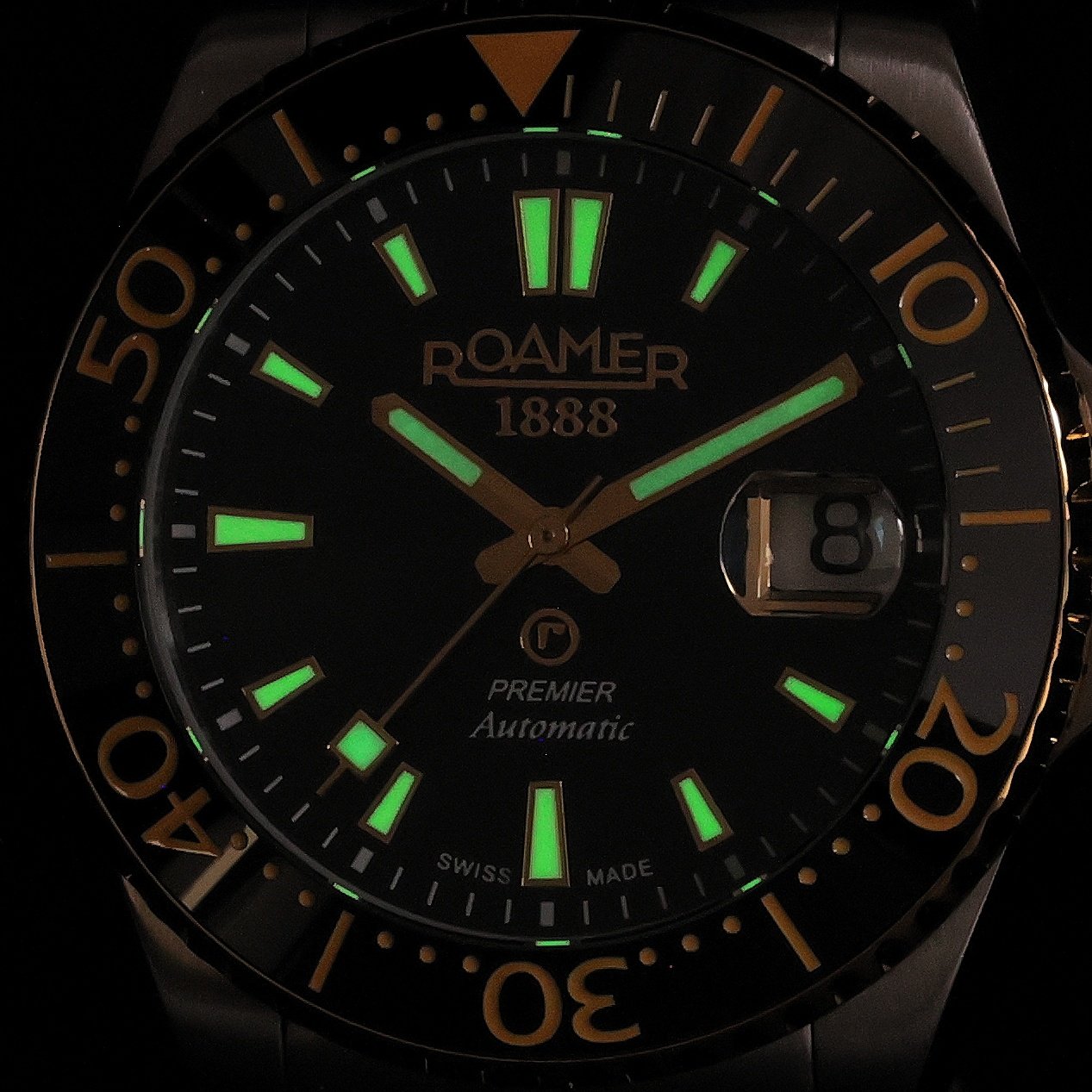Roamer 986983 47 85 21 Premier Premier Automatic zegarek męski typudiver szafirowe