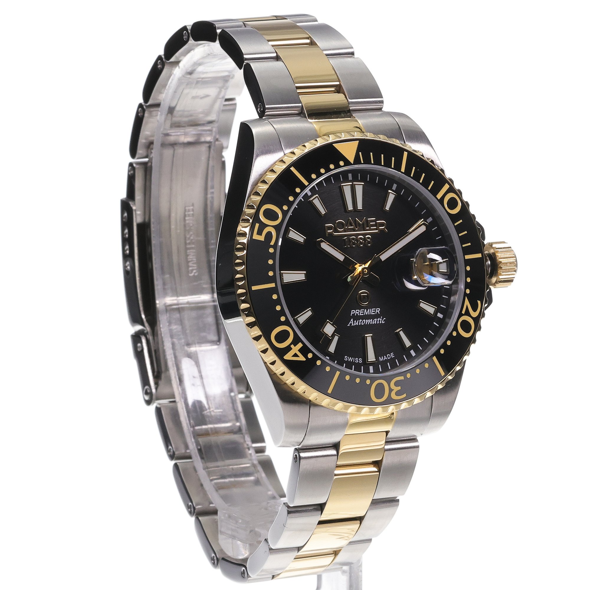 Roamer 986983 47 85 21 zegarek srebrny typudiver Premier bransoleta