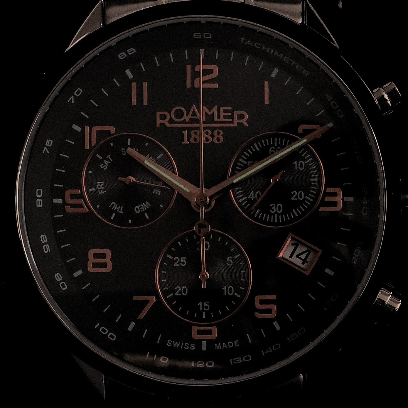 Roamer 993819 41 54 20 zegarek Pro Chrono z chronograf - miniatura 5