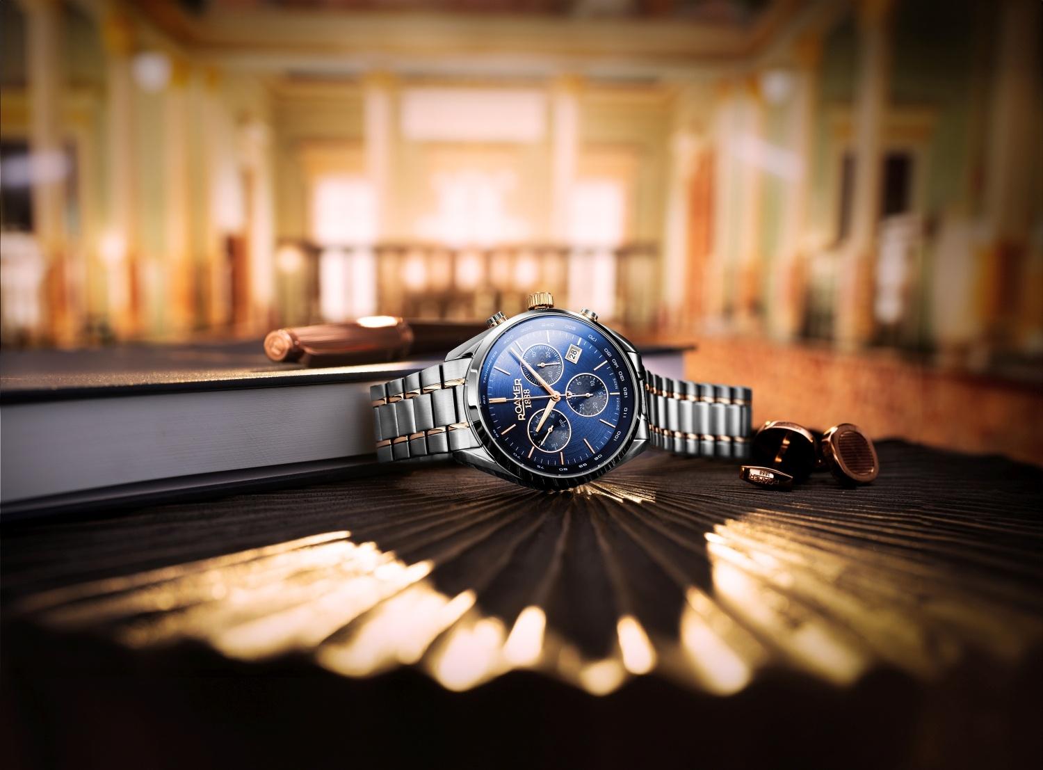 Roamer 993819 47 45 20 zegarek srebrny sportowy Pro Chrono bransoleta - miniatura 9