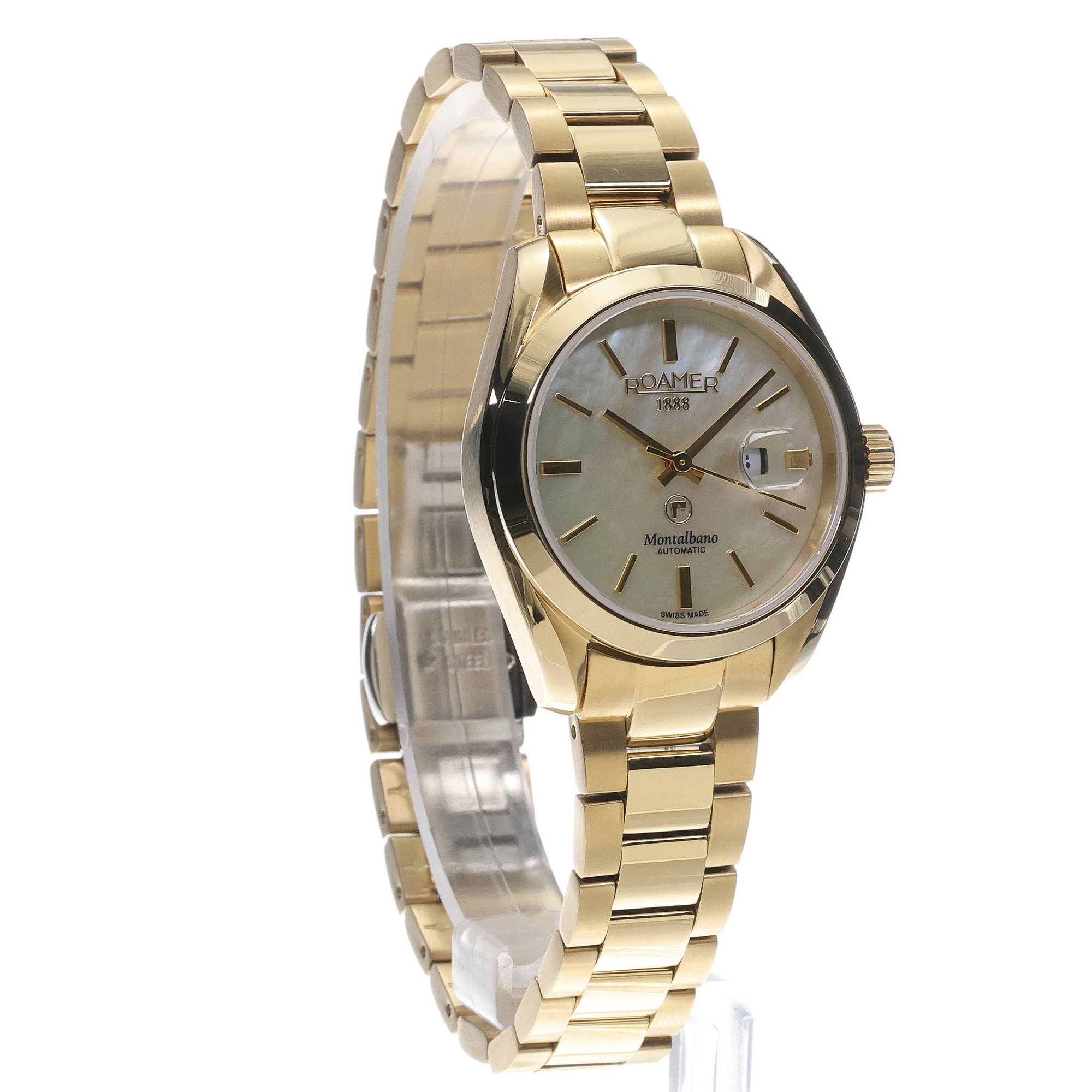 Roamer 996990 48 30 20 zegarek złoty klasyczny Montalbano bransoleta