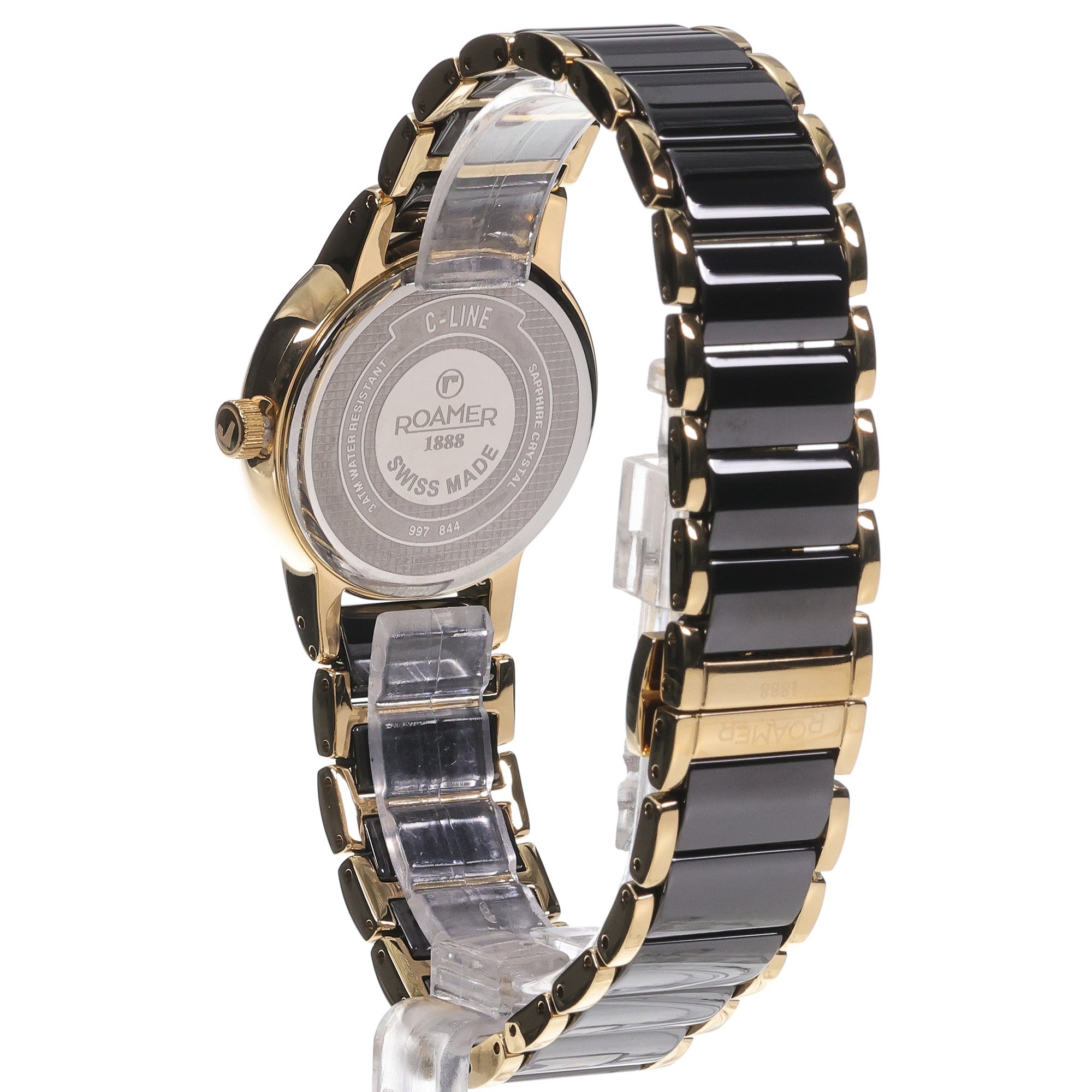 Roamer 997844 48 85 20 zegarek złoty elegancki C-Line bransoleta - miniatura 4