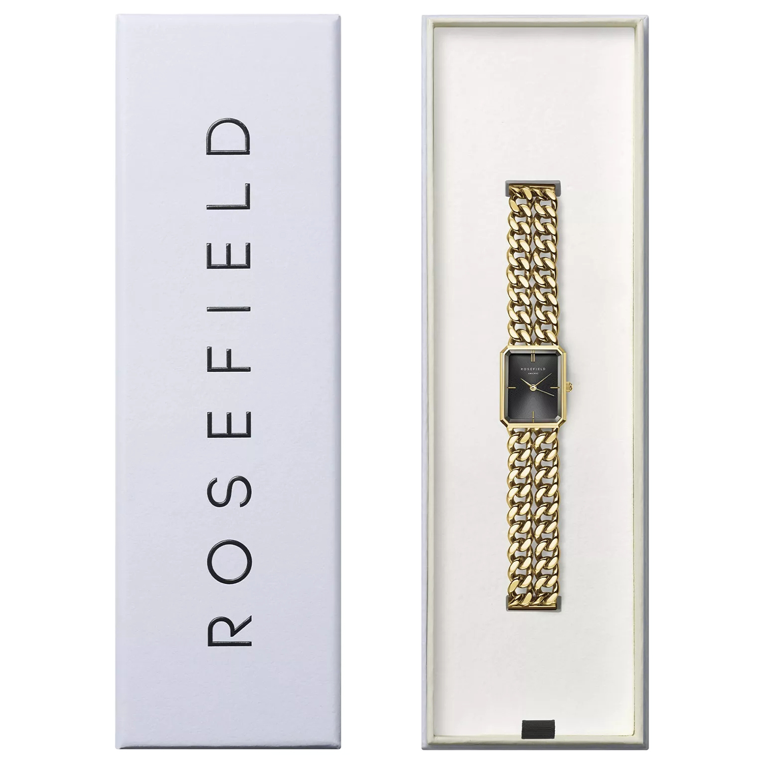 Rosefield SBGSG-O77 zegarek złoty fashion-modowy The Octagon bransoleta - miniatura 5