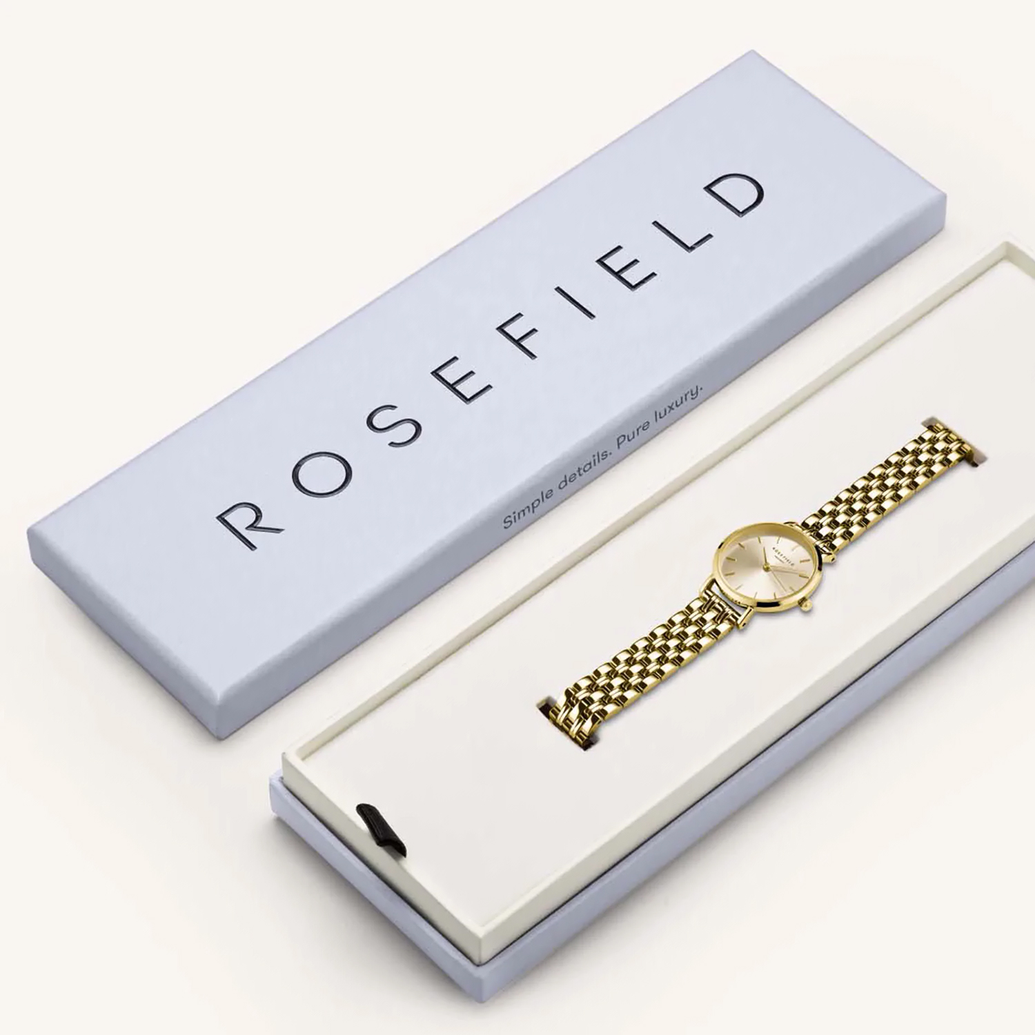 Rosefield SCGSG-S05 damski zegarek The Small Edit łańcuszek
