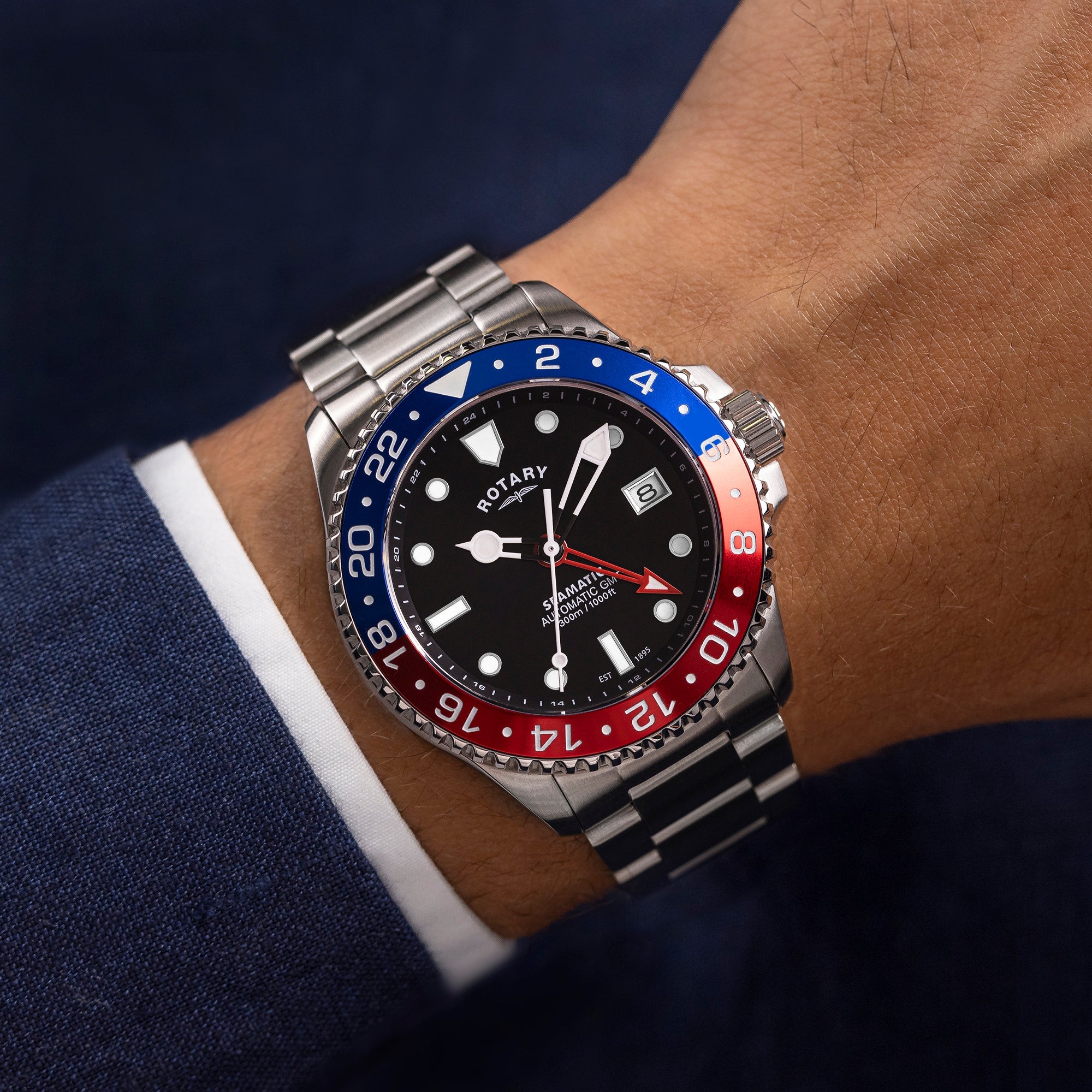Seamatic 300 GMT Automatic Rotary GB04378/95 - hover