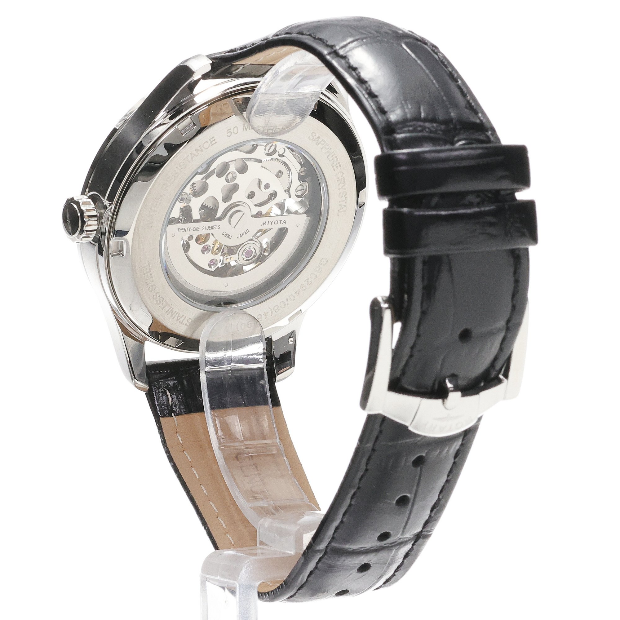 Rotary GS02940-06 Greenwich Automatic Greenwich klasyczny zegarek srebrny - miniatura 4