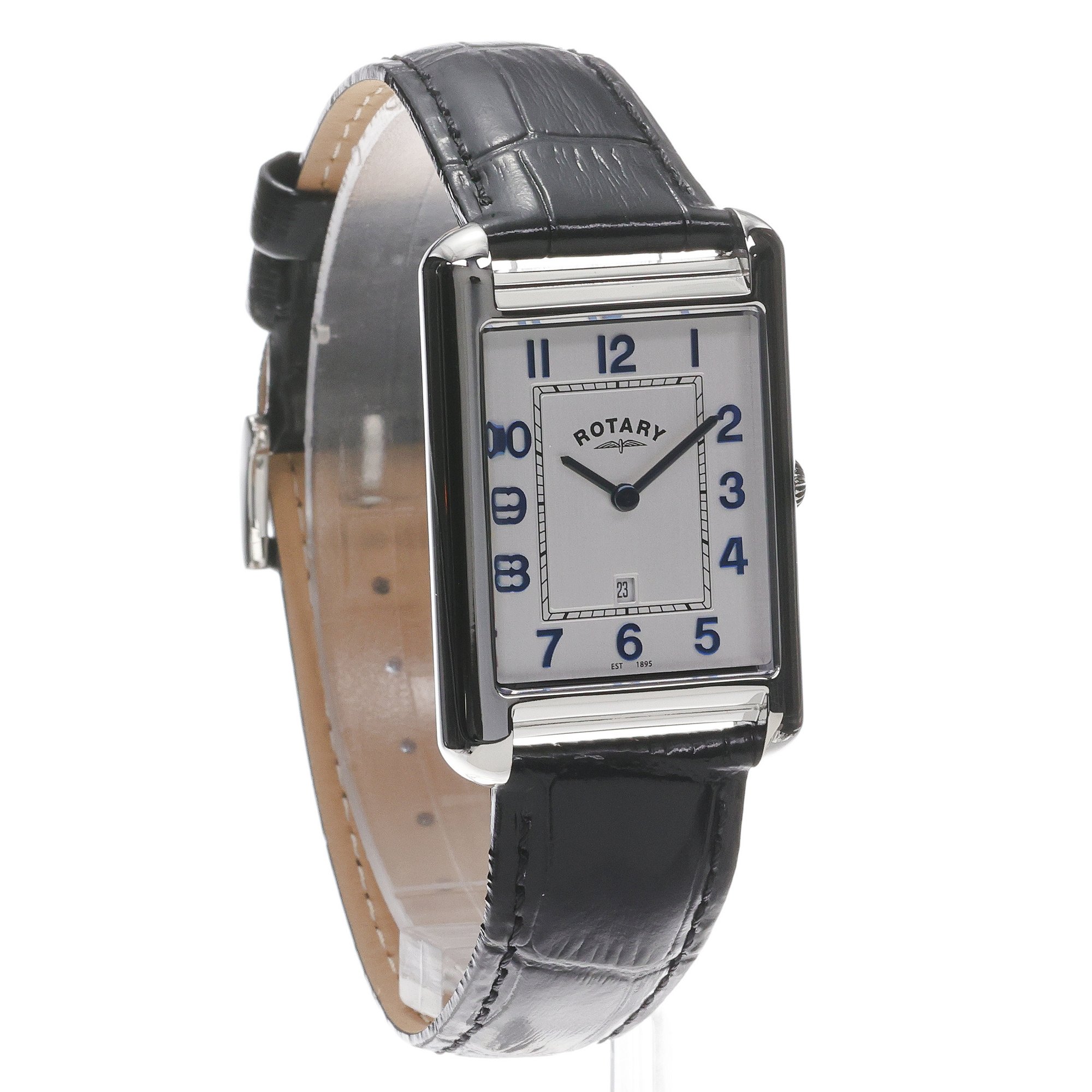Rotary GS05280-70 zegarek srebrny klasyczny Heritage pasek - miniatura 3