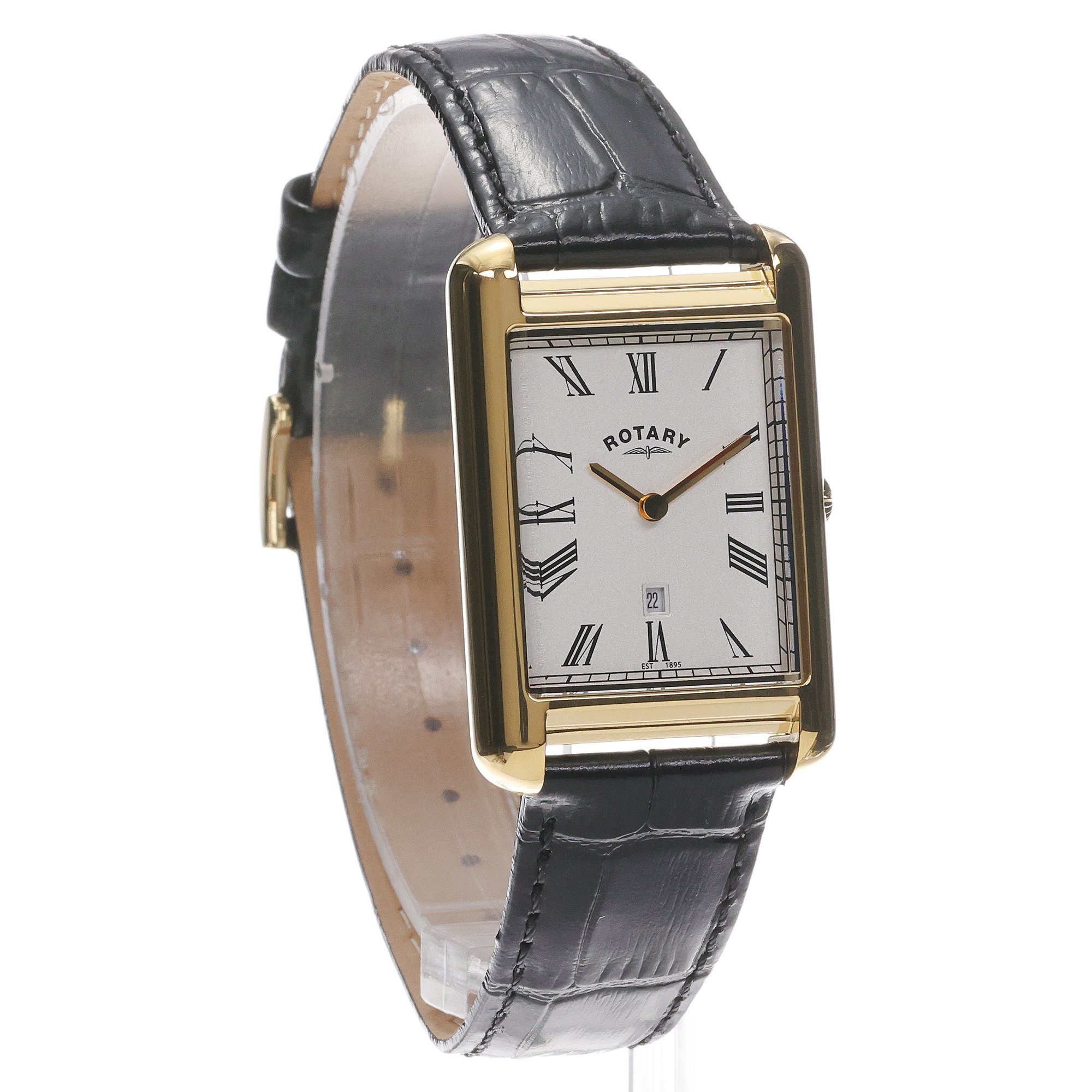 Rotary GS05283-01 zegarek złoty klasyczny Heritage pasek - miniatura 3