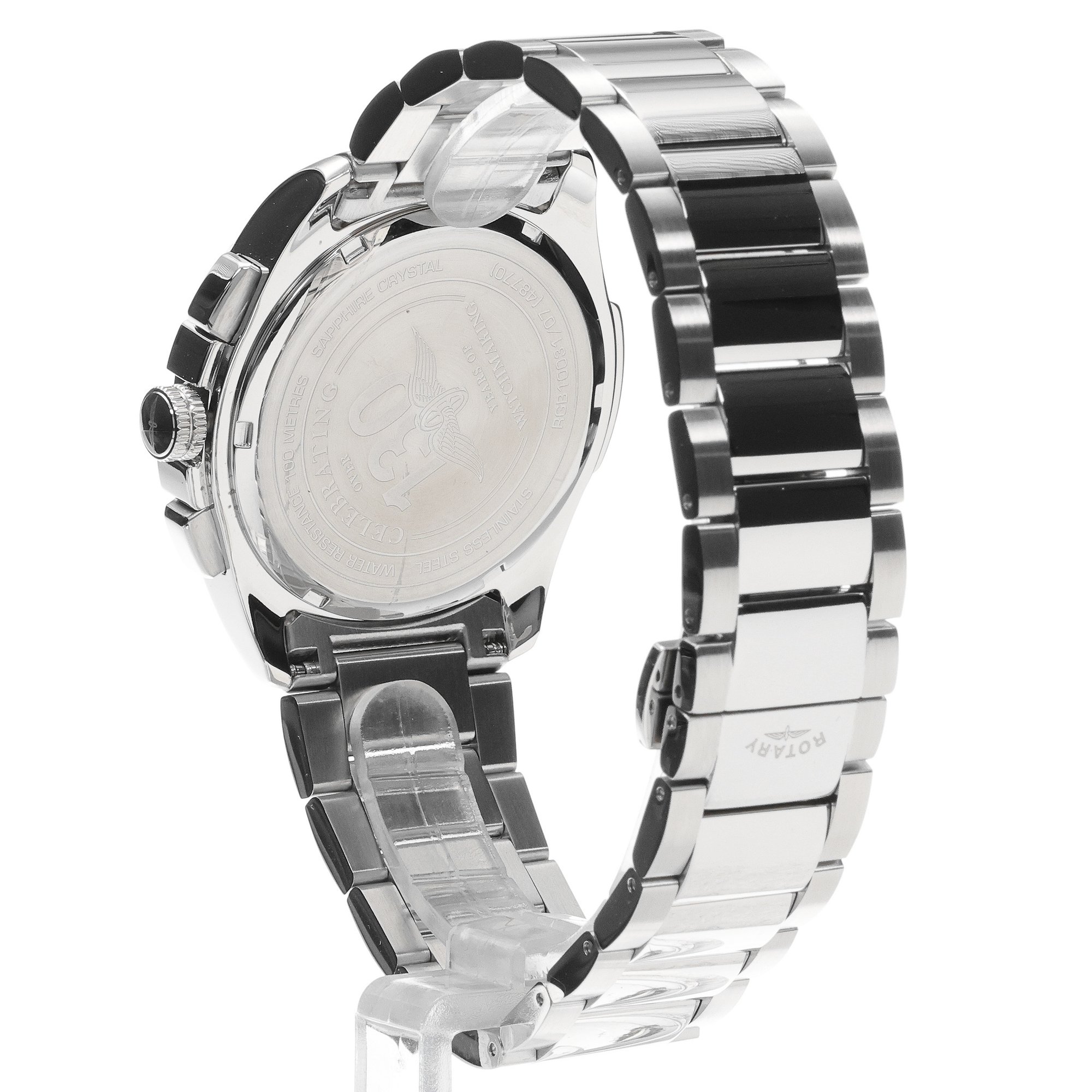 Rotary RGB10031-07 Apex100 Apex100 Chronograph zegarek męski elegancki szafirowe - miniatura 4