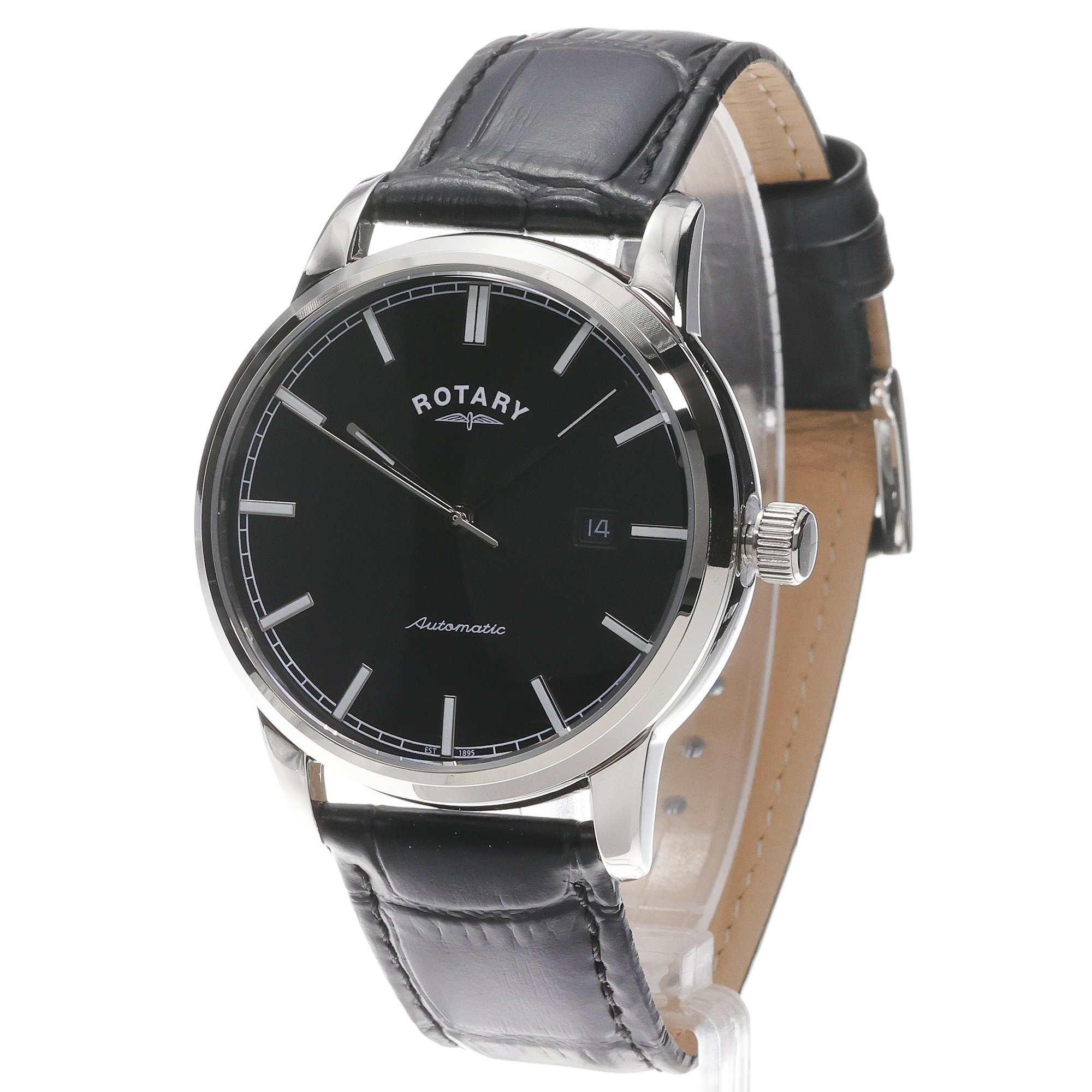 Rotary RGS10001-04 Heritage Automatic Heritage klasyczny zegarek srebrny - miniatura 2