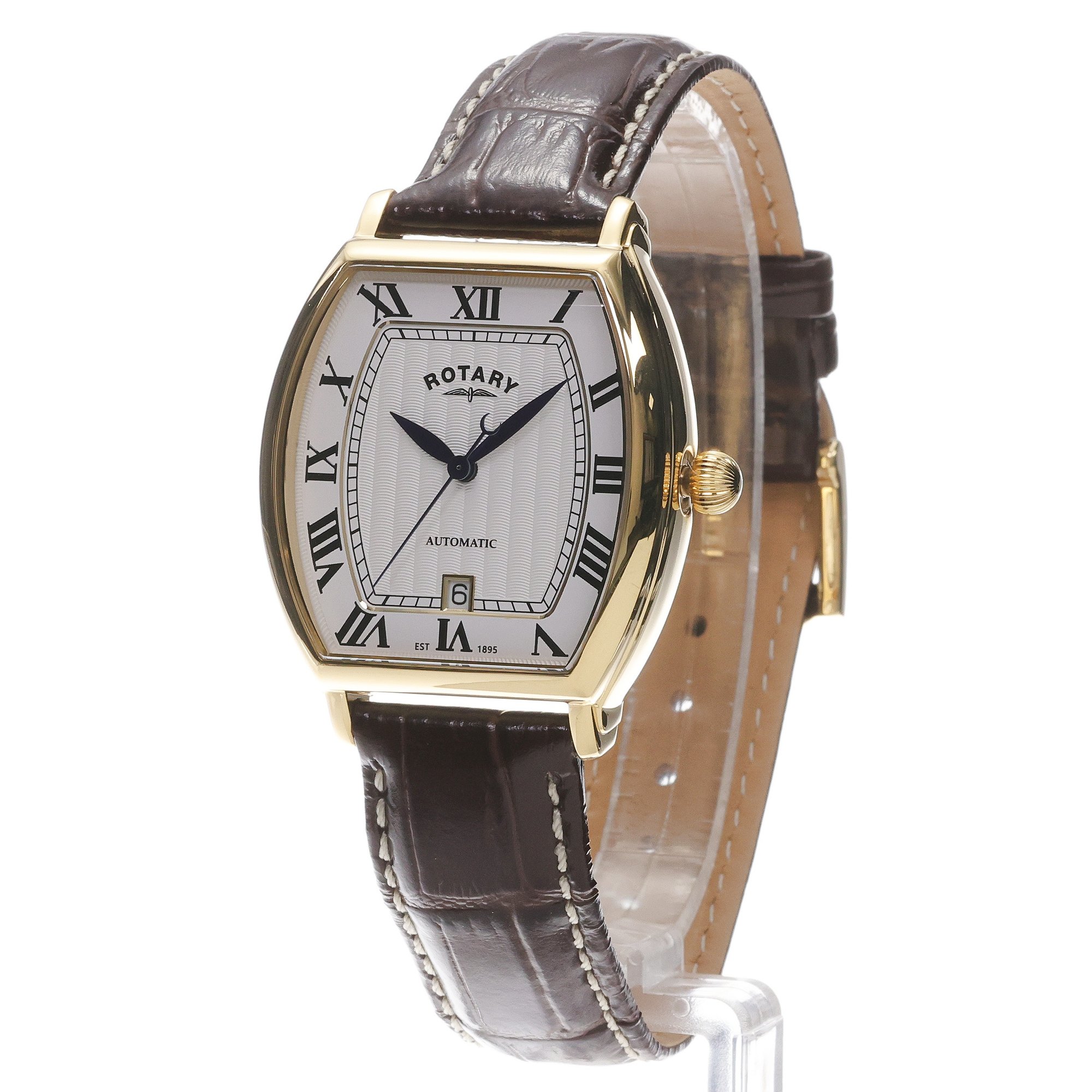 Rotary RGS10060-01 1895 1895 Tonneau Automatic zegarek męski klasyczny szafirowe - miniatura 2