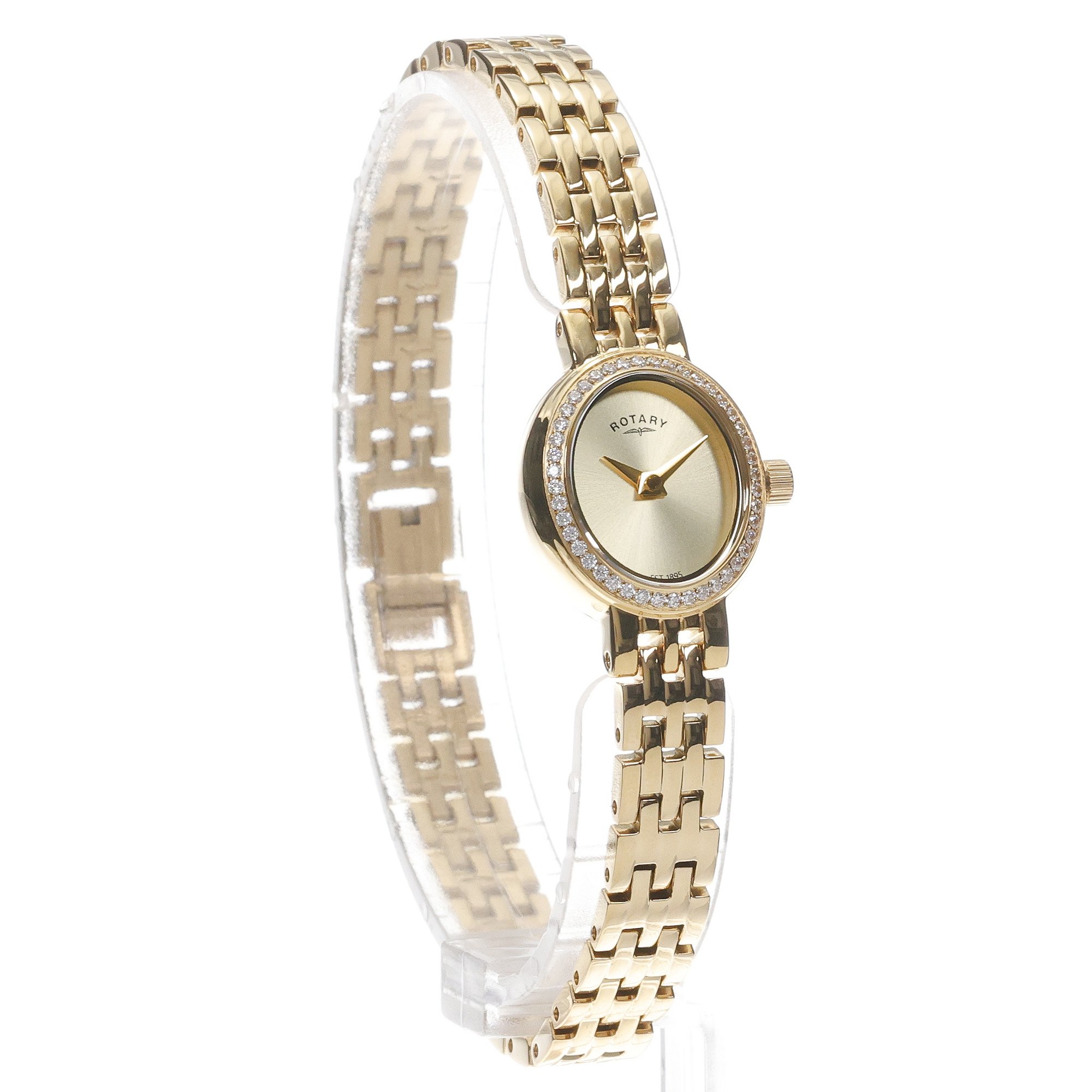 Rotary RLB10060-03 zegarek złoty elegancki Cocktail bransoleta - miniatura 3