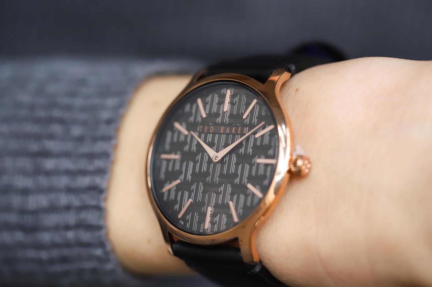 zegarek Ted Baker BKPPOF902 różowe złoto pasek