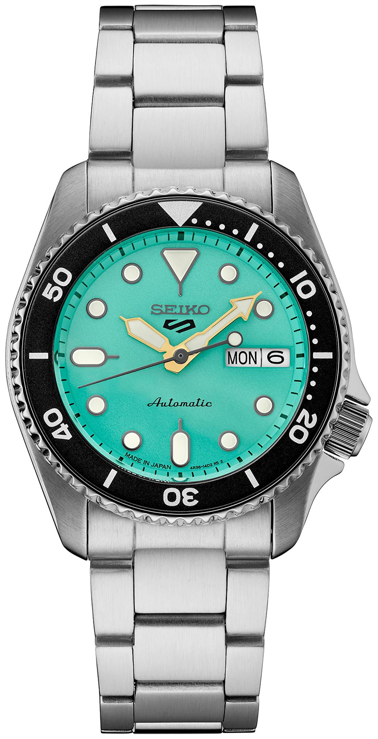 5 Sports Automatic SKX Midi Turquoise Blue Seiko SRPK33K1 