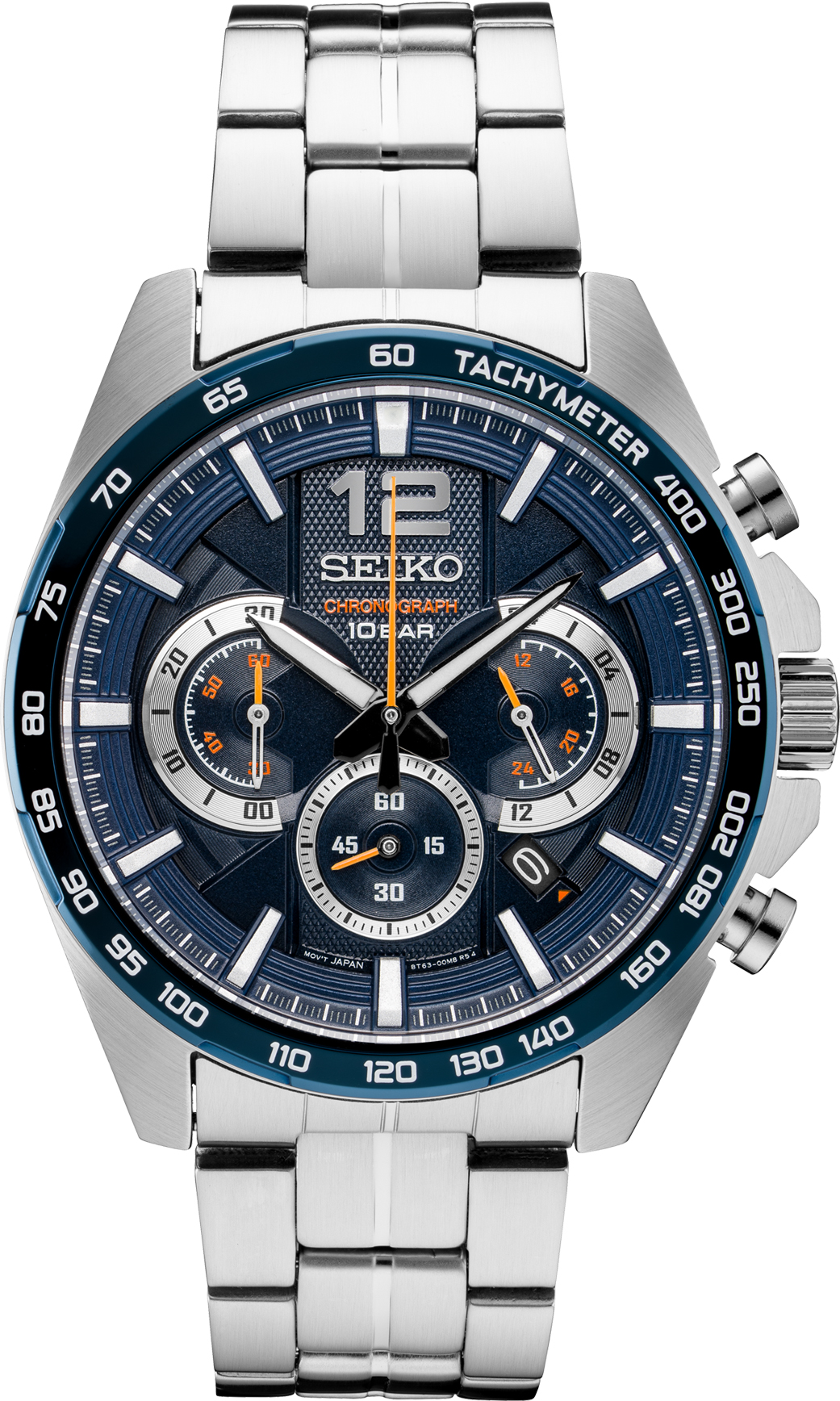 Chronograph Tachymeter Quartz 100m Seiko SSB345P1 